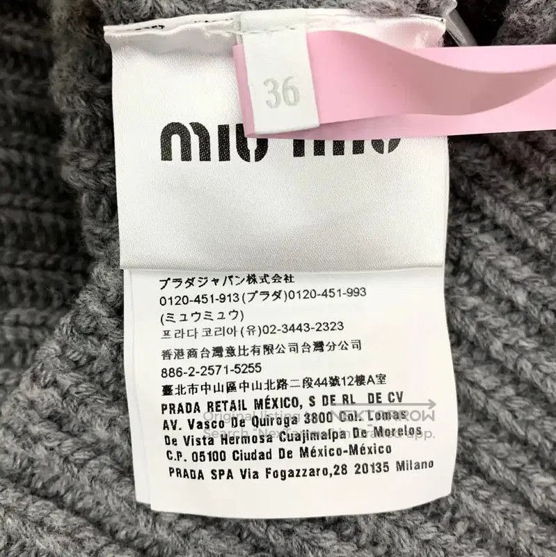 Miu Miu Miu Miu Gray Wool Women's Sweater . Size XS / US 0-2 / IT 36-38 - 7 Thumbnail