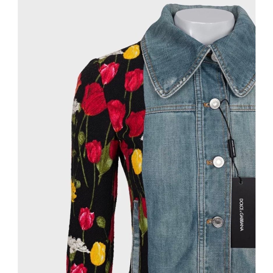 Dolce & Gabbana Dolce & Gabbana Floral Cotton Jacket IT38 XS Size XS / US 0-2 / IT 36-38 - 4 Thumbnail
