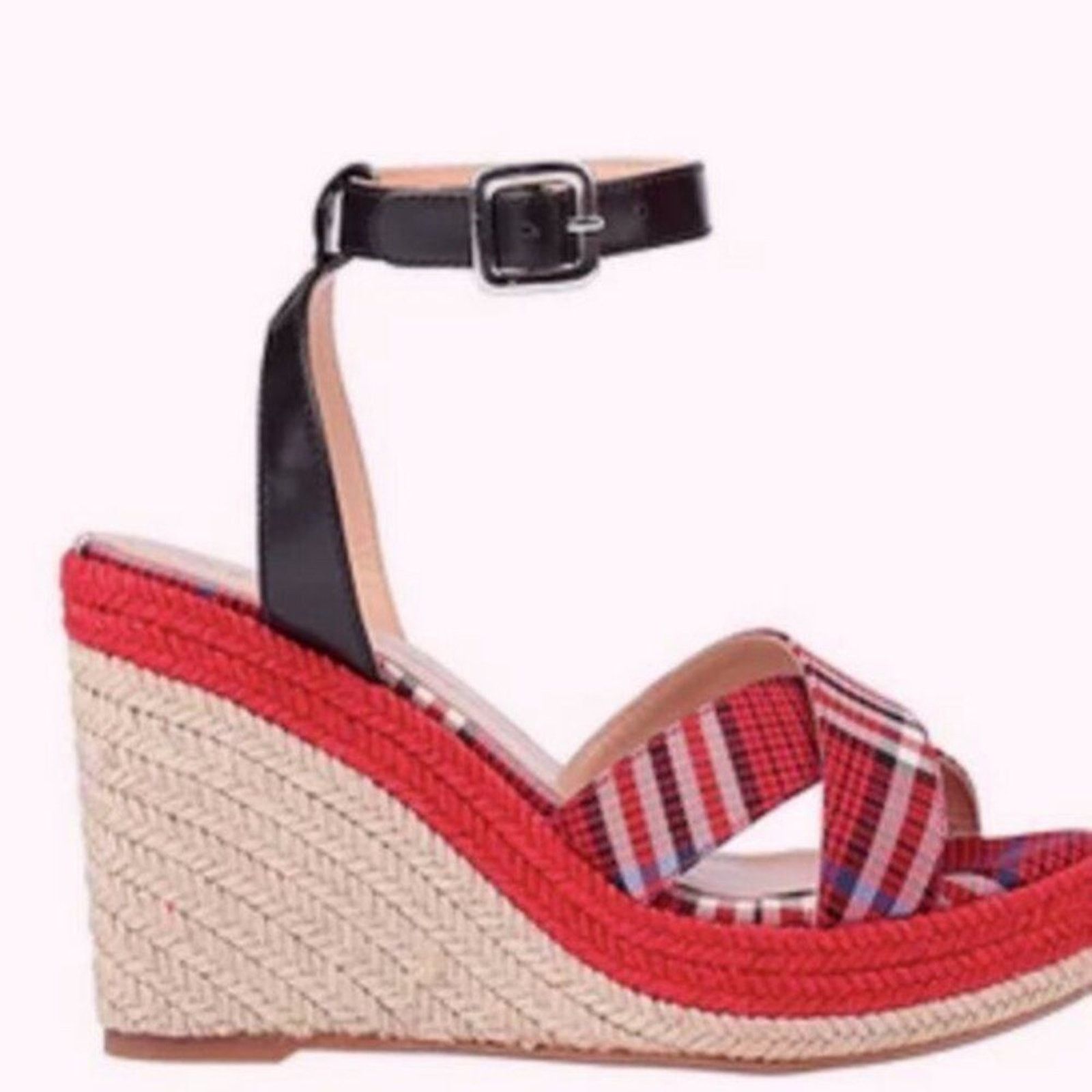 Mulberry Mulberry tartan sandals Red size 7 Size US 7 / IT 37 - 4 Thumbnail