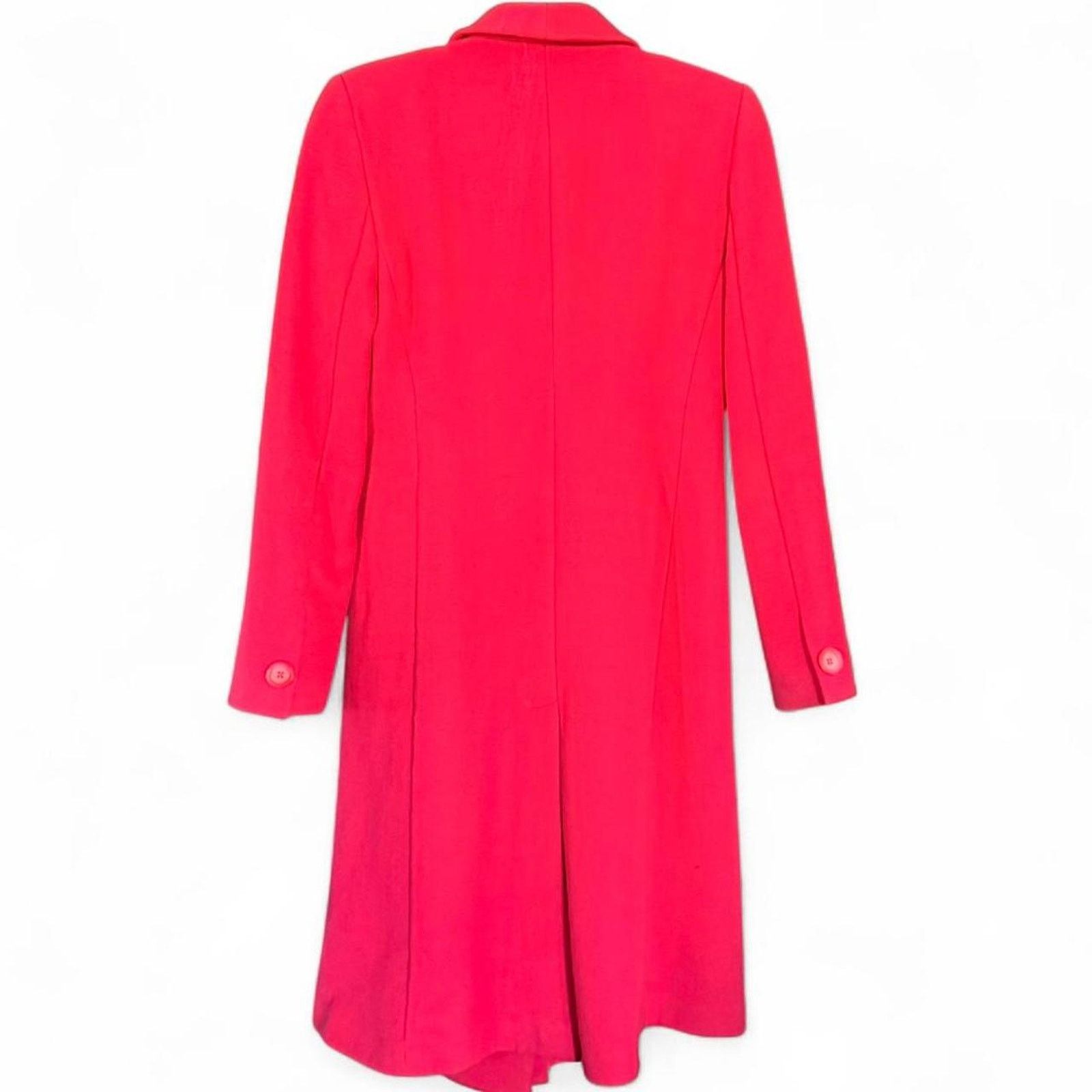 Emporio Armani Emporio Armani Hot Pink Fuchsia Double Breasted Knit Coat 10 Size L / US 10 / IT 46 - 2 Thumbnail