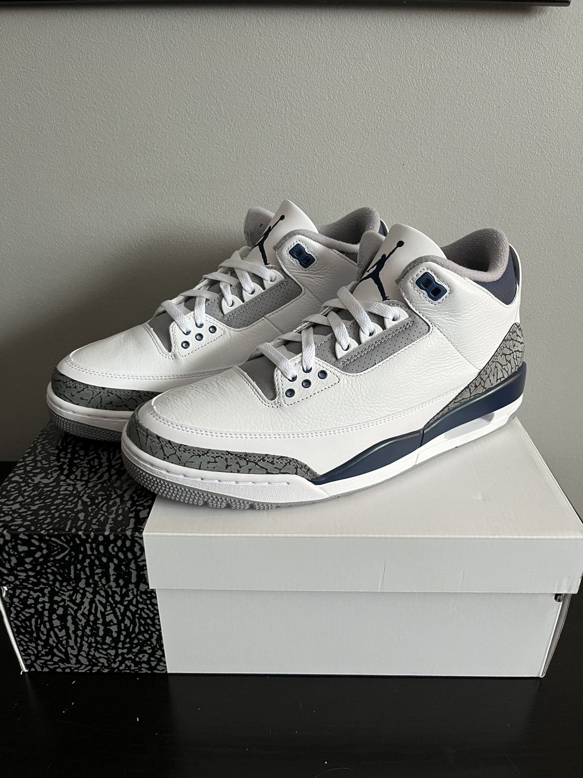 Jordan Brand Air Jordan 3 Retro Midnight Navy Size US 10.5 / EU 43-44 - 11 Thumbnail