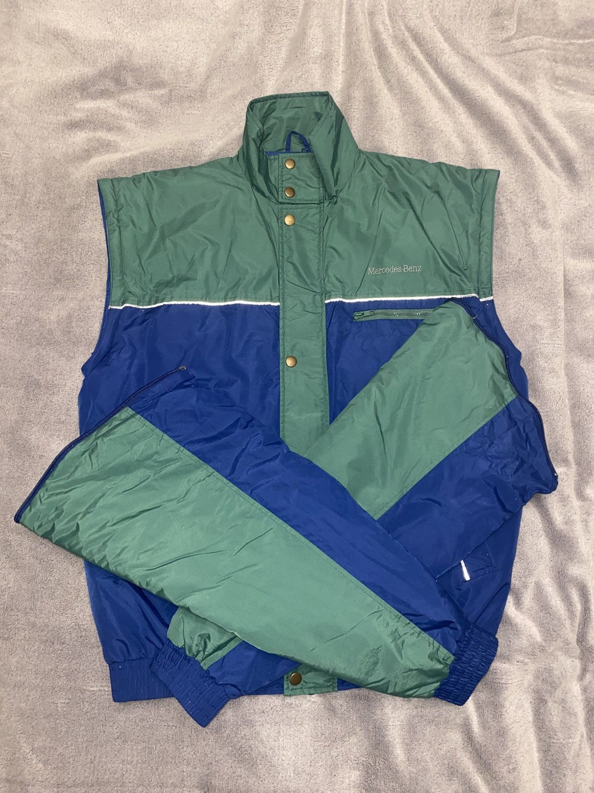 Vintage Vintage Workwear Mercedes Benz Jacket and Vest 2in1 Size US L / EU 52-54 / 3 - 3 Thumbnail