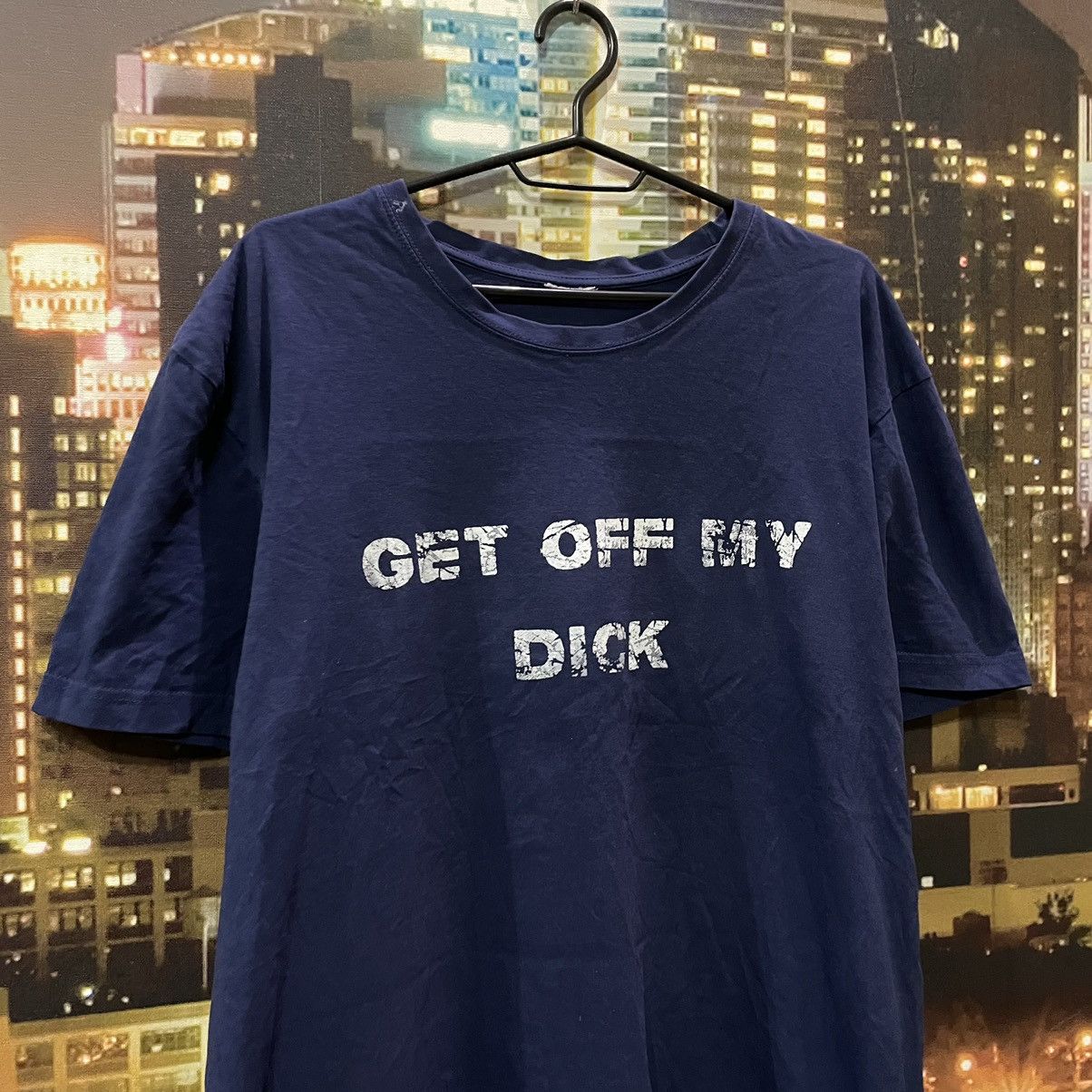 Vintage Vintage 90s Graphic Tee Humor Streetwear Navy Oversized XL Size US XL / EU 56 / 4 - 2 Thumbnail