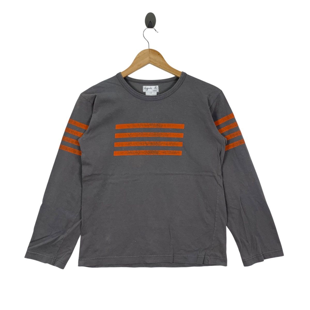 agnes b. AGNES B PARIS Sport French Brand Stripes Long Sleeve Shirt Size S / US 4 / IT 40 - 1 Thumbnail