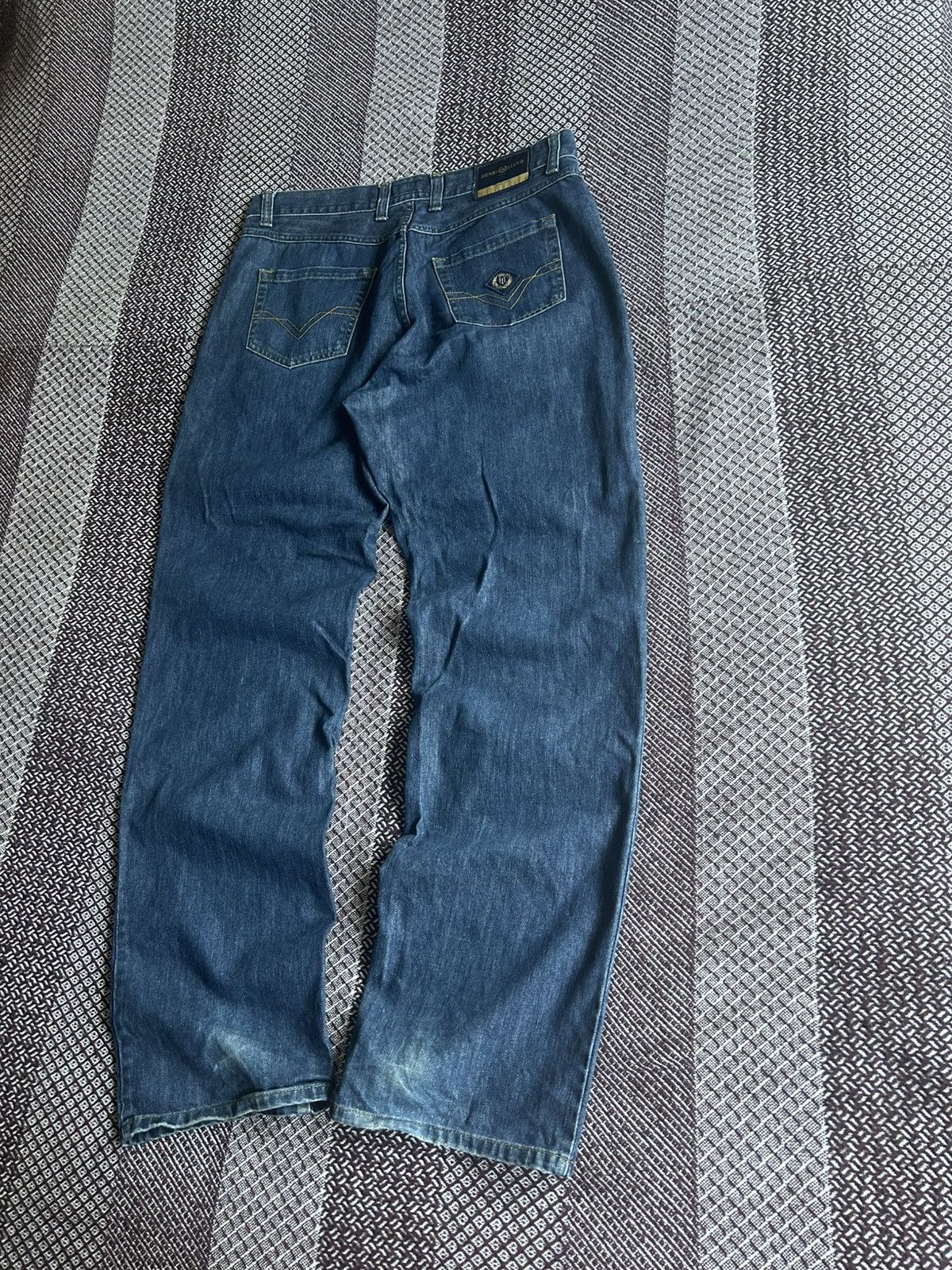 Henri Lloyd Henri Lloyd Denim Baggy Jeans Distressed Solid Style Size 34 Size US 34 / EU 50 - 2 Thumbnail