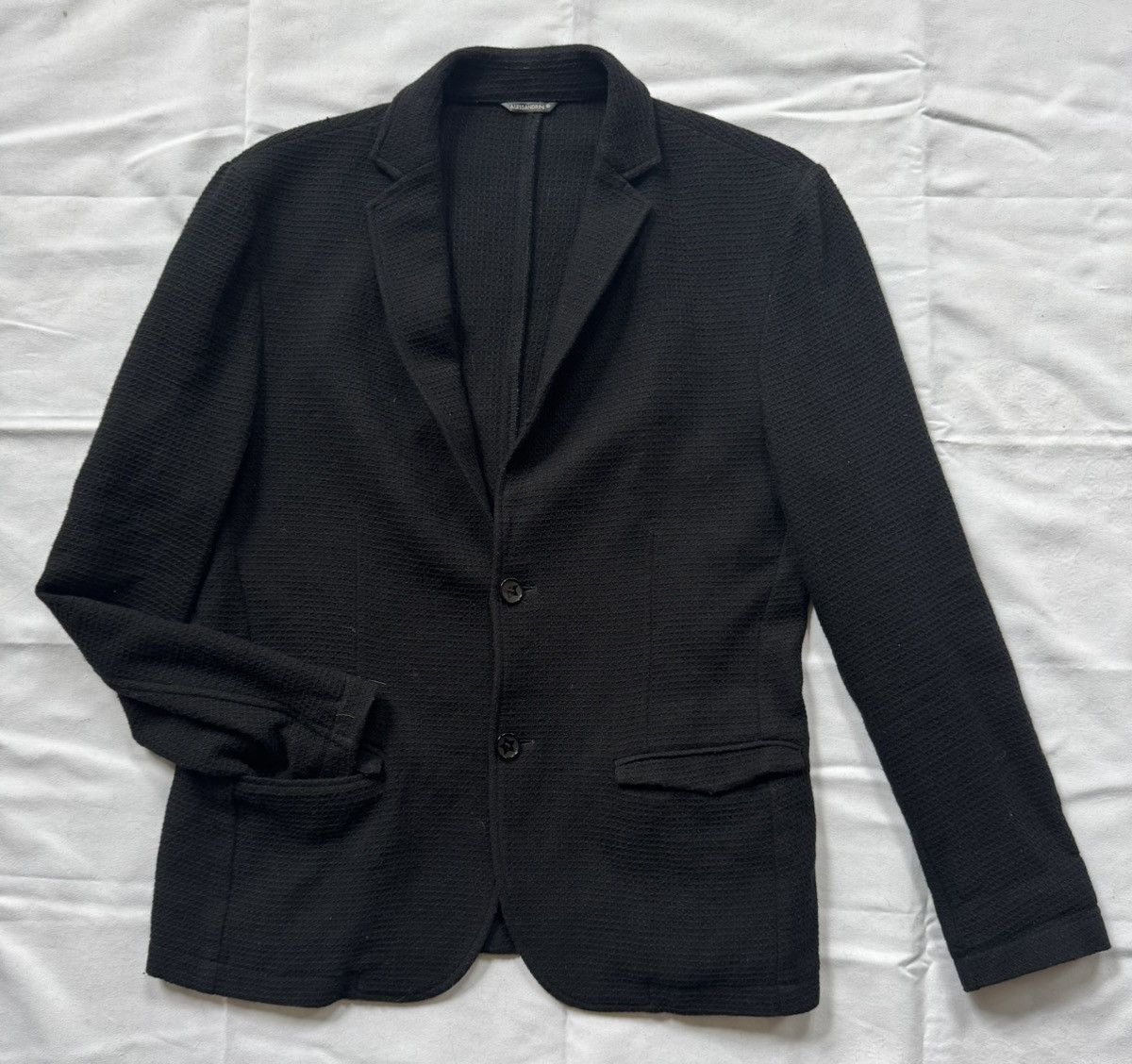 Daniele Alessandrini Textured KNIT Black Blazer Cardigan