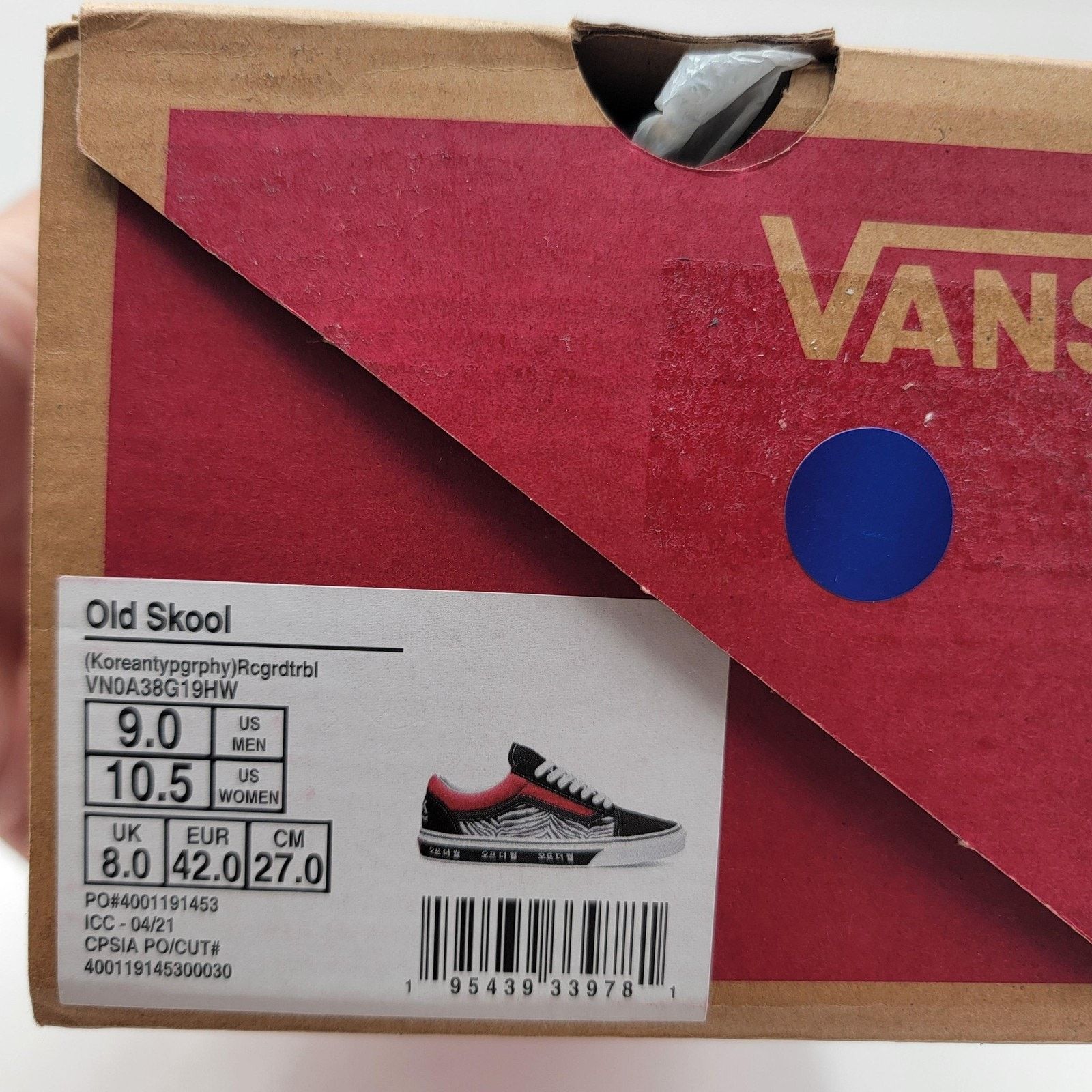 Vans Vans Old Skool Shoes Mens Sz 9 Wmns 10.5 Korean Typography Size US 9 / EU 42 - 9 Thumbnail