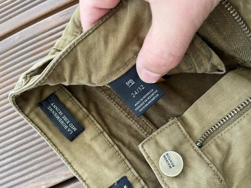Maison Scotch × Scotch & Soda Maison Scotch Khaki Teen Slim Fit Pants XXS Size 24" / US 00 / IT 34 - 7 Thumbnail