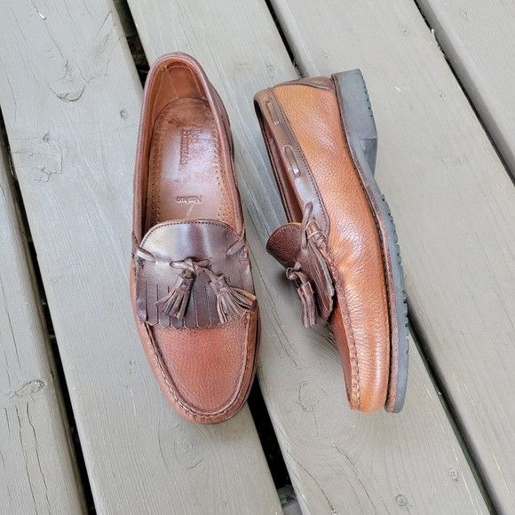 Allen Edmonds Allen Edmonds Nashua Two Tone Brown Tassel Kiltie Loafer Size US 10 / EU 43 - 1 Thumbnail