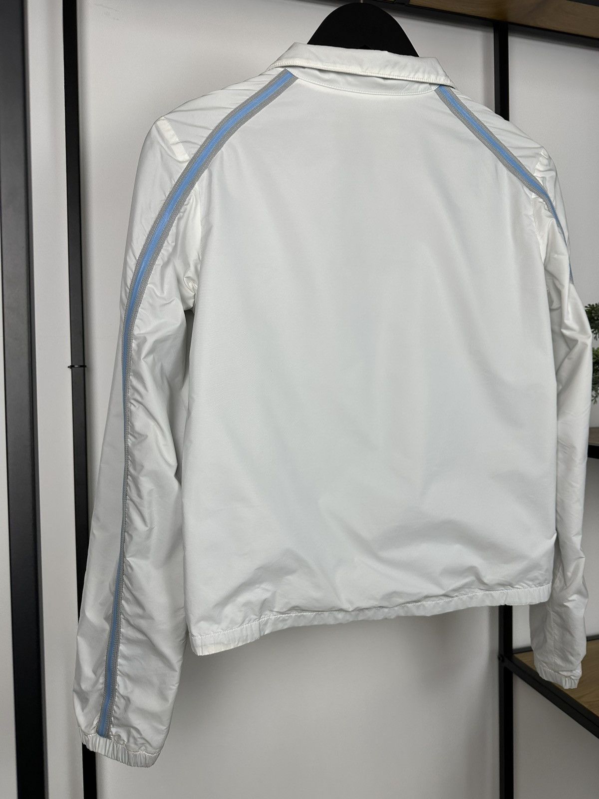 Prada Vintage Prada Nylon Jacket Red Tab Logo Track Women’s White Size M / US 6-8 / IT 42-44 - 16 Thumbnail