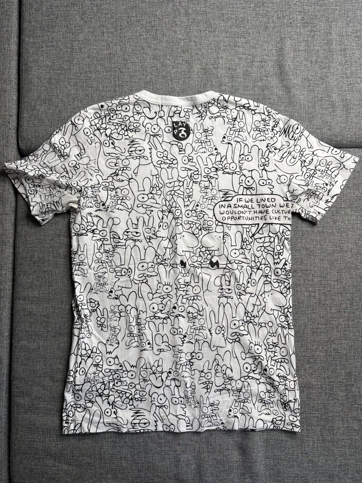 Comme des Garcons × Comme des Garcons PLAY Comme des Garsons Big Logo white T-Shirt M Size US M / EU 48-50 / 2 - 7 Thumbnail