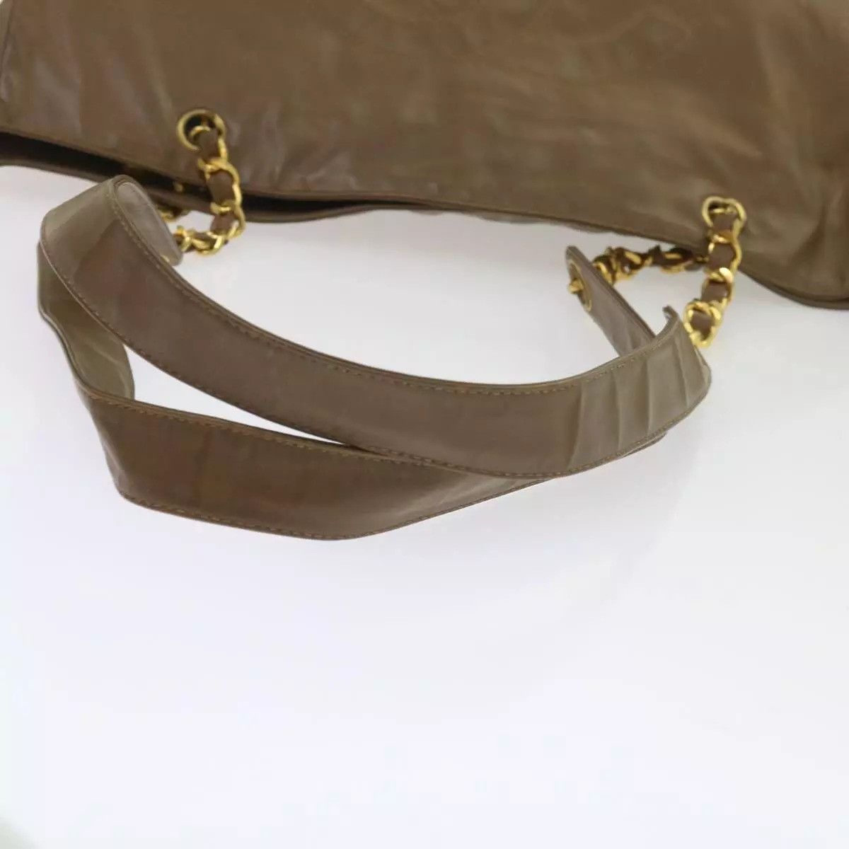Chanel CHANEL Chain Shoulder Bag Patent leather Brown CC Auth Size ONE SIZE - 9 Thumbnail