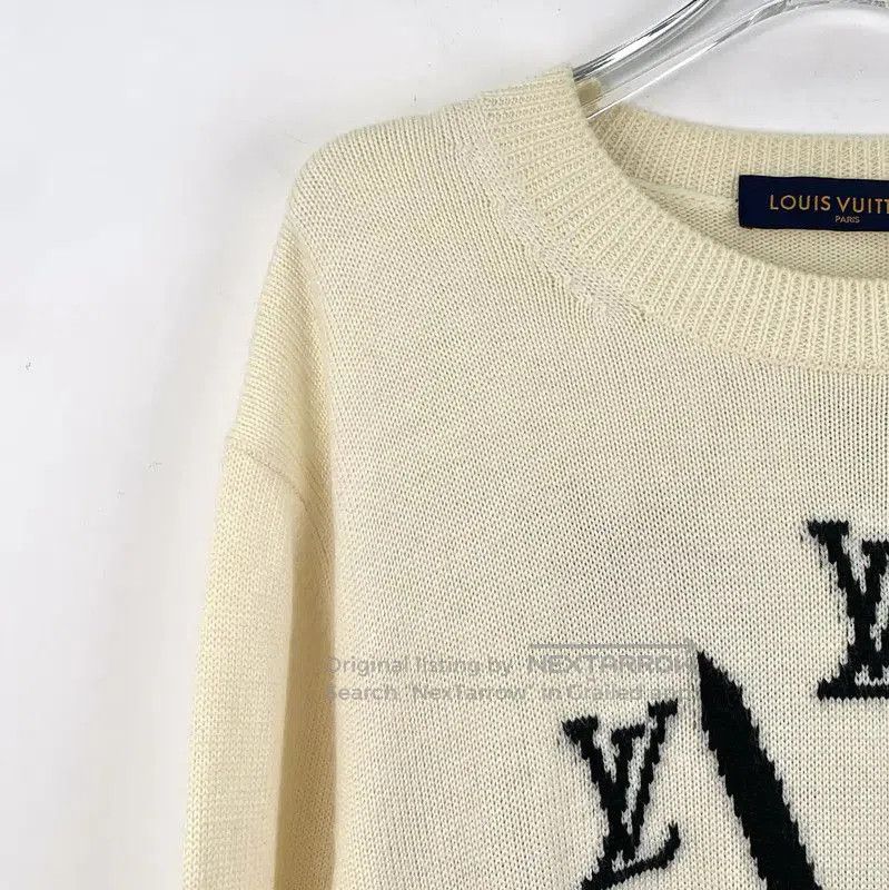 Louis Vuitton Louis Vuitton Beige Wool Knit Sweater for Women . Size L / US 10 / IT 46 - 2 Thumbnail
