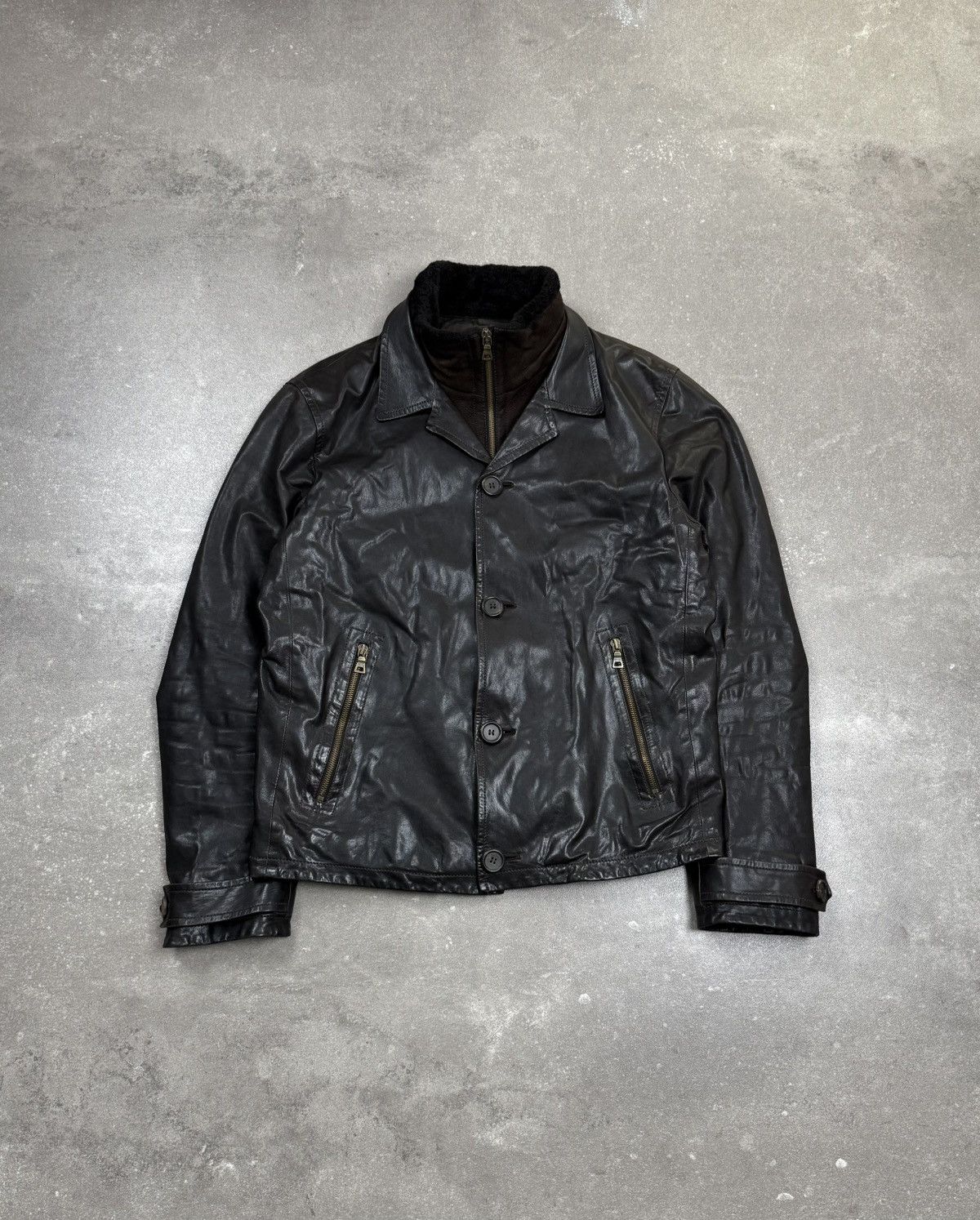 ジャケット・アウター OLD PRADA LEATHER JACKAT Men's Prada Leather Jackets | Grailed