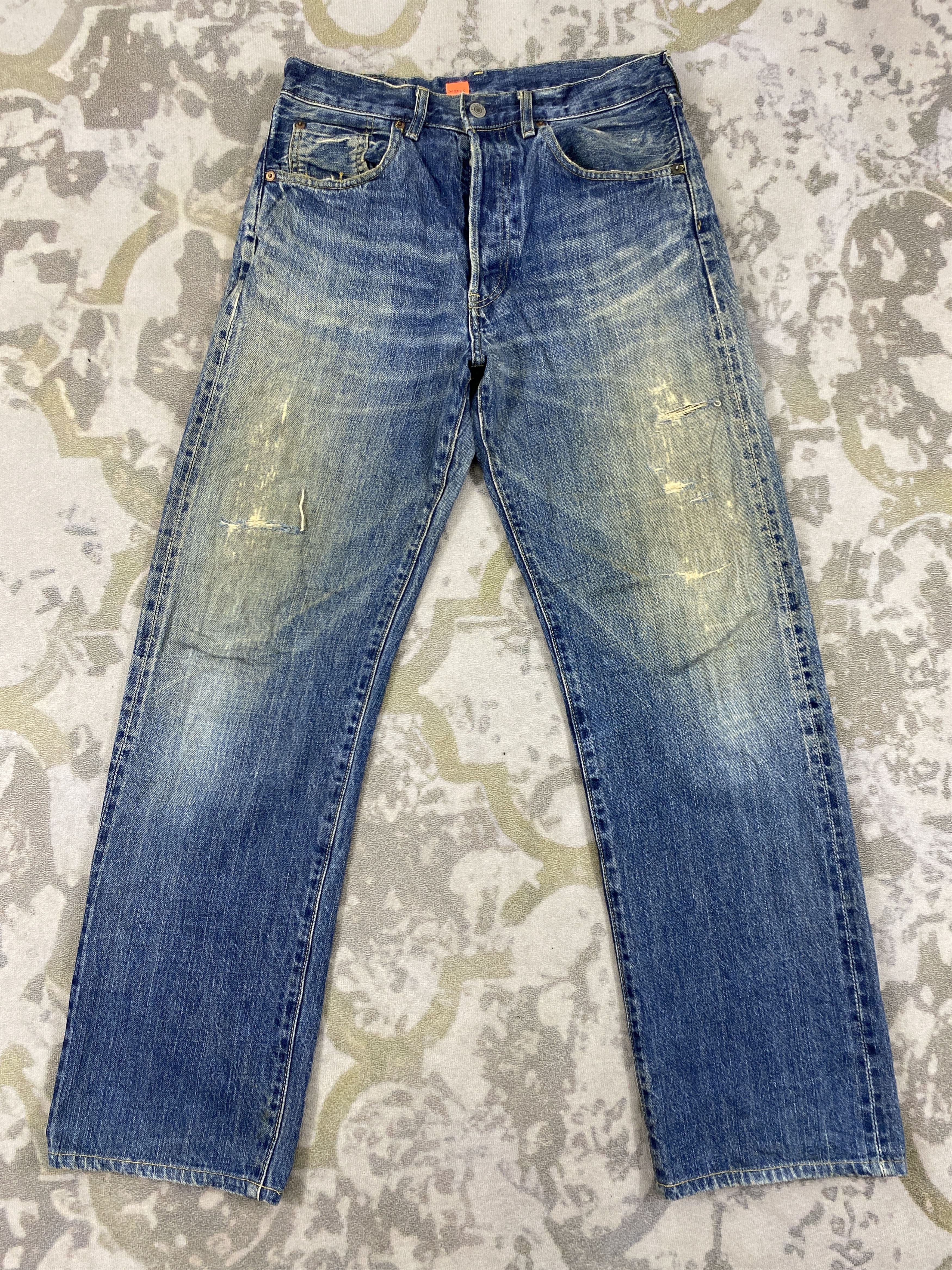 Le Grande Bleu (L.G.B.) Redline Vintage Levi's 503B Big E Jeans 30x30 Denim- JN3836 Size US 30 / EU 46 - 1 Thumbnail