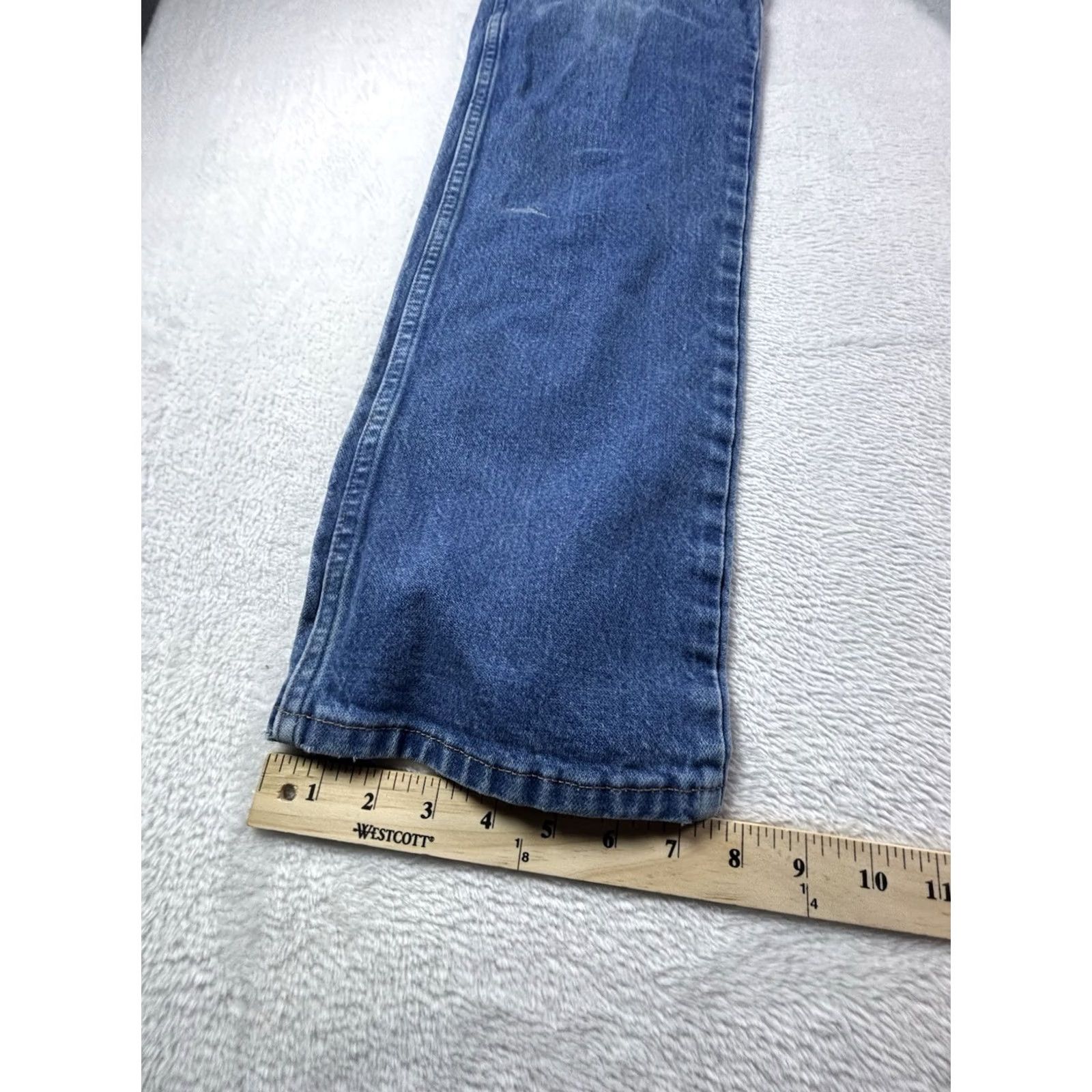Wrangler VINTAGE Wrangler Cowboy Cut Jeans 936DEN Bootcut Regular 35x34 Denim Blue Cotton 5-Pocket Mens Jeans Boots Western Cowboy Cut Mens Size US 35 - 5 Thumbnail