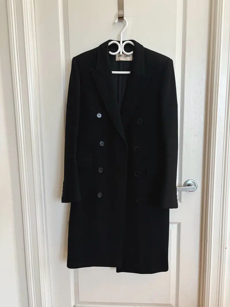 Saint Laurent Paris Hedi Saint Laurent Double Breasted Coat Size US M / EU 48-50 / 2 - 1 Thumbnail