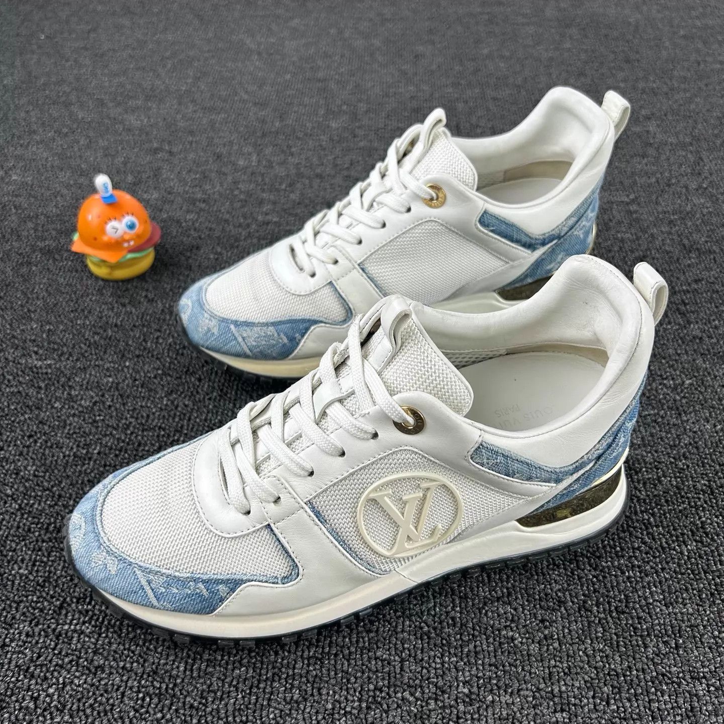Louis Vuitton Louis Vuitton Denim & Monogram Sneakers 36.5 Size US 6 / IT 36 - 1 Thumbnail