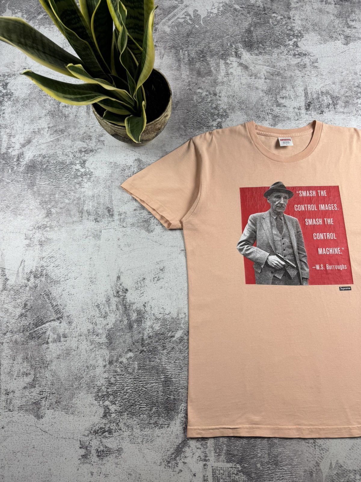 Supreme Supreme William S. Burroughs SS16 Skate 2016 Beige Hip Hop Relaxed T Shirt Tee Size US L / EU 52-54 / 3 - 2 Thumbnail