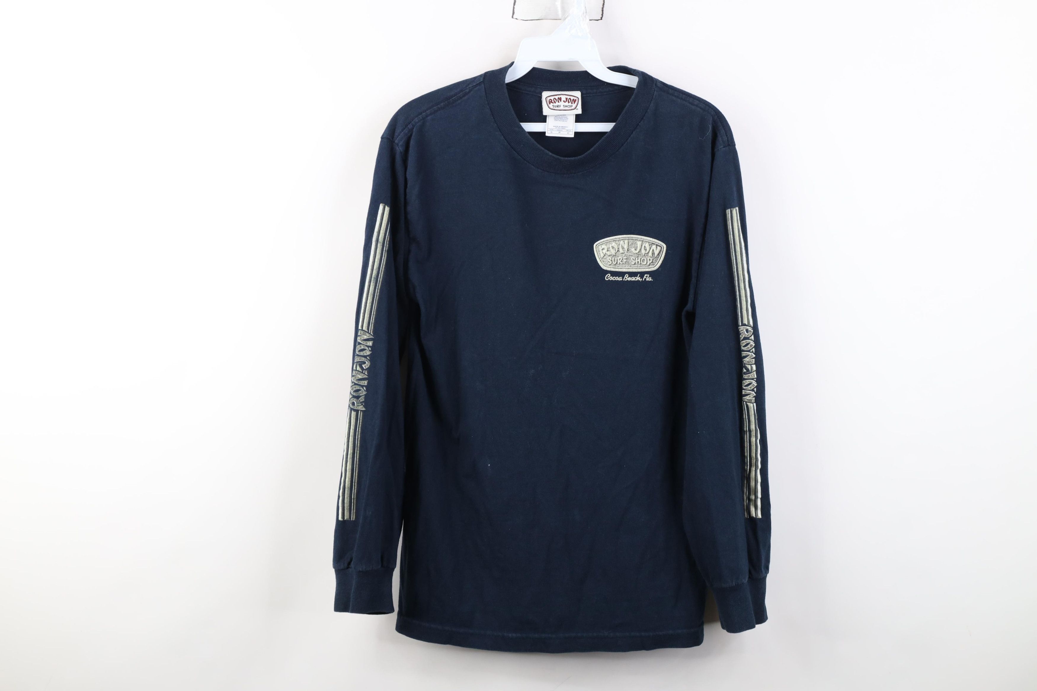 Vintage Vintage Ron Jon Surf Shop Long Sleeve T-Shirt Navy Blue Size US S / EU 44-46 / 1 - 1 Thumbnail