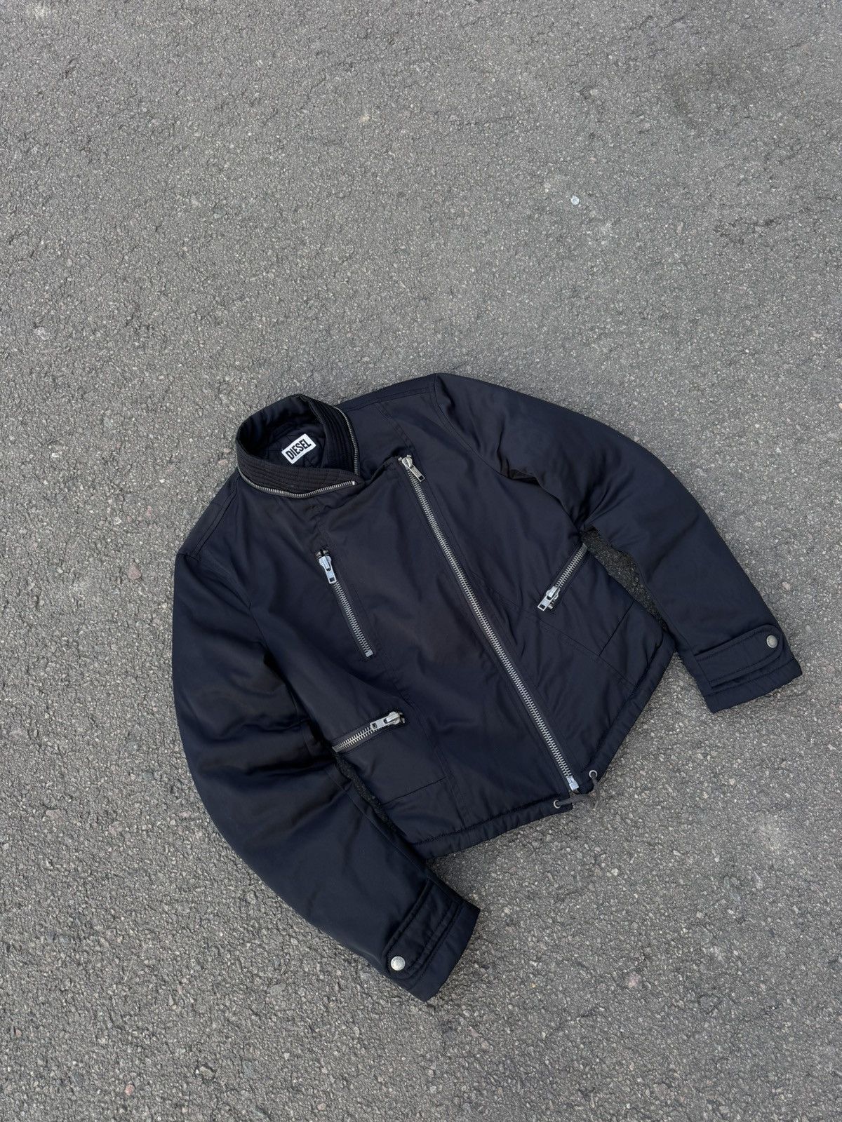 Diesel Vintage Diesel Bondage Bomber Jacket y2k Size S / US 4 / IT 40 - 2 Thumbnail