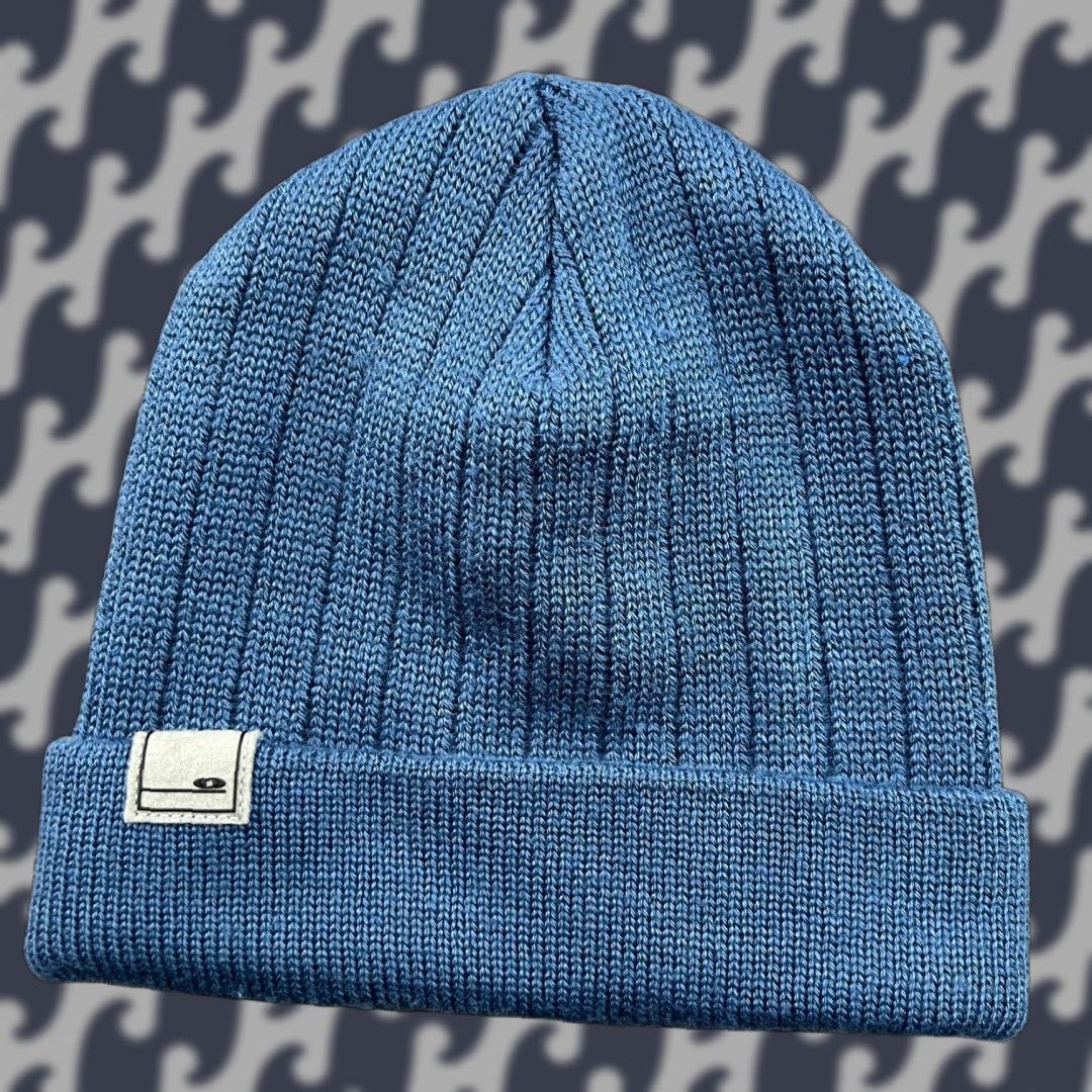 Salomon VINTAGE Salomon Beanie Hat One Size Blue Wool Blend Y2K Size ONE SIZE - 1 Thumbnail