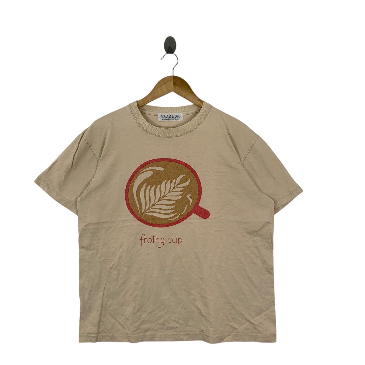 Vintage Vintage GASBOOK TOKYO Gas As Interface Frothy Cup Tee Shirt Size US L / EU 52-54 / 3 - 3 Thumbnail