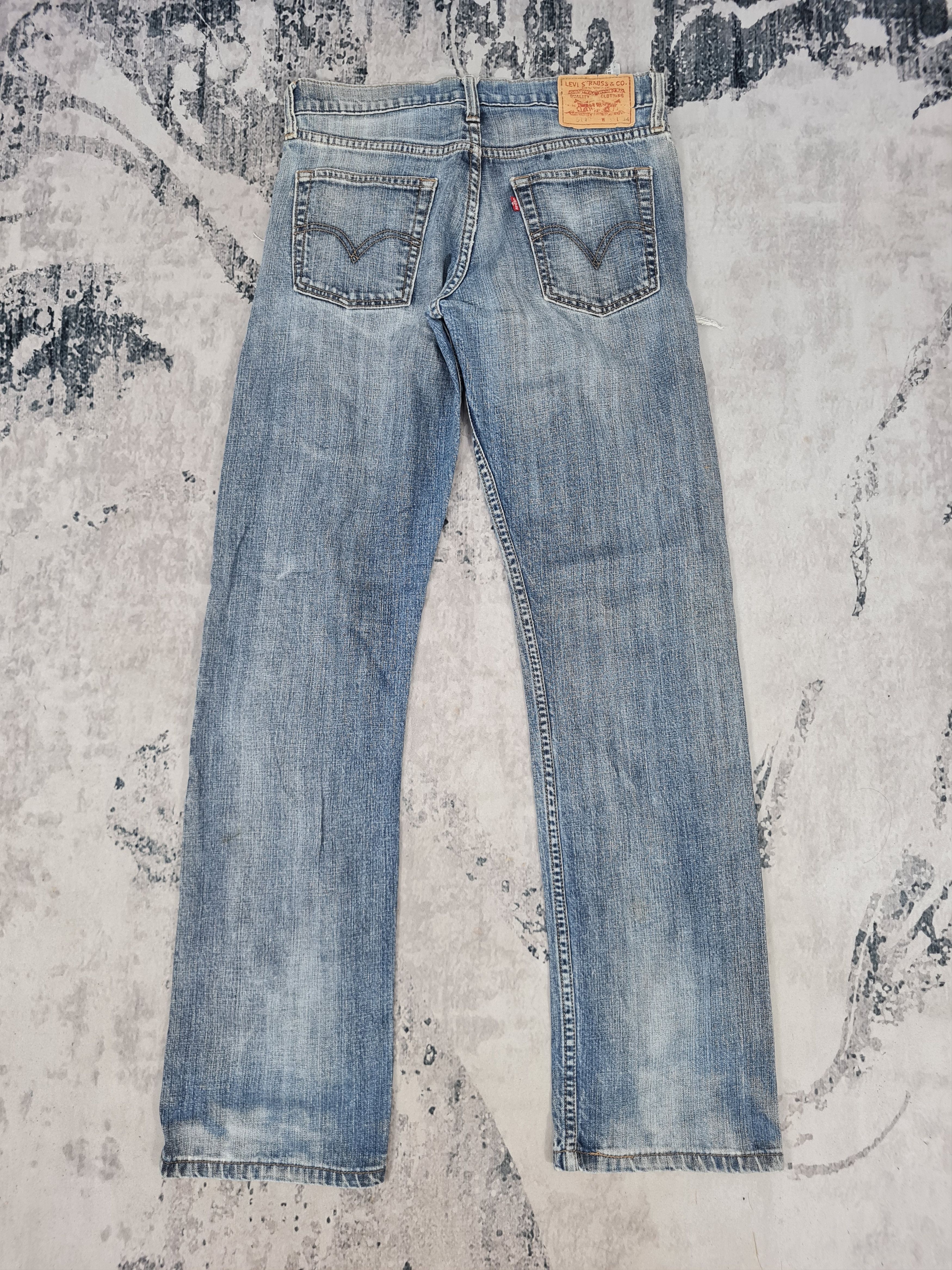 Levi's Vtg LEVIS 514 Distressed Ripped Slim Jeans L0365 Size 33X34 Size US 33 - 2 Thumbnail