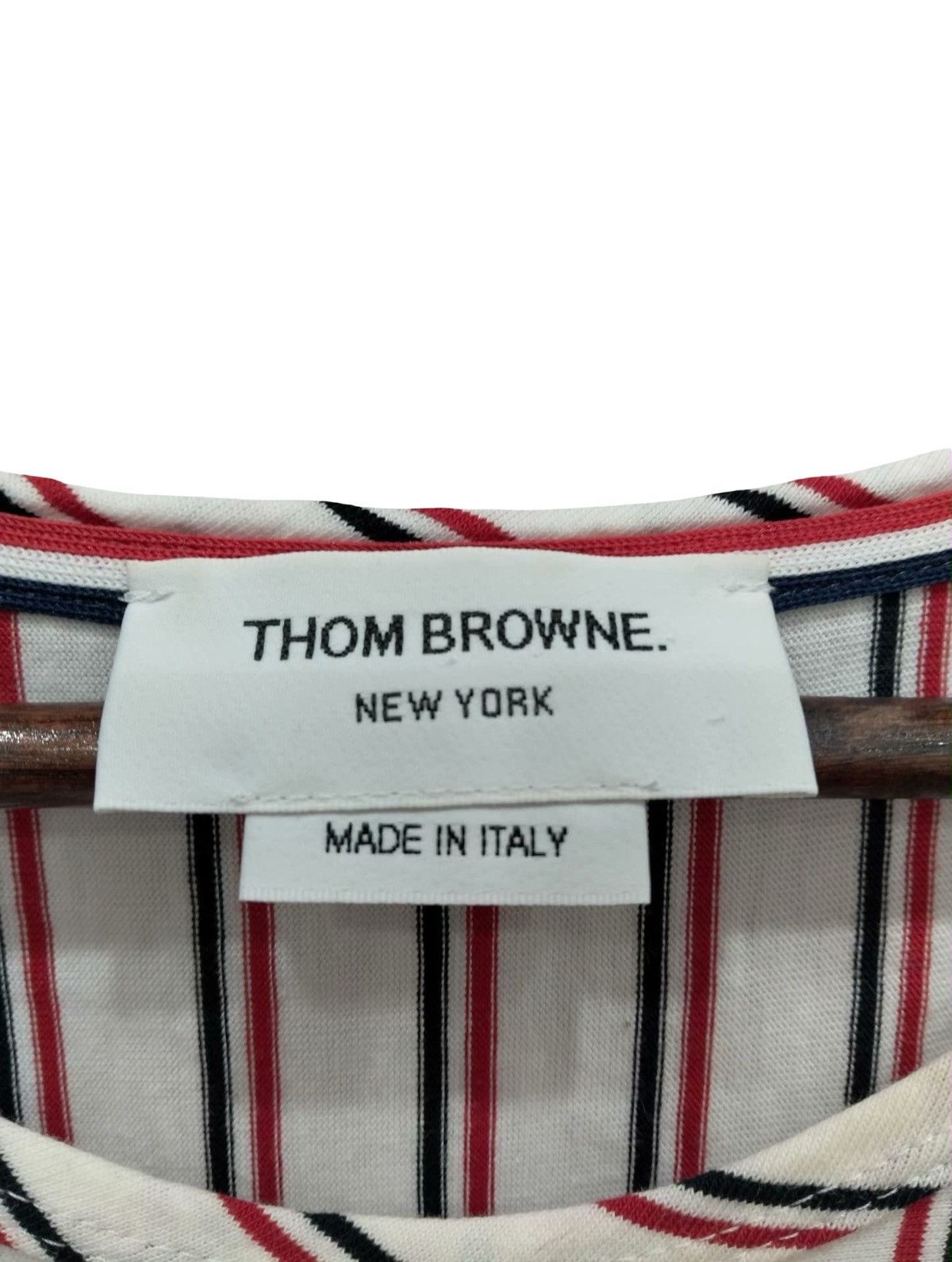 Thom Browne Thom Browne Tricolor Stripe Jersey T-shirt Size US XL / EU 56 / 4 - 4 Thumbnail