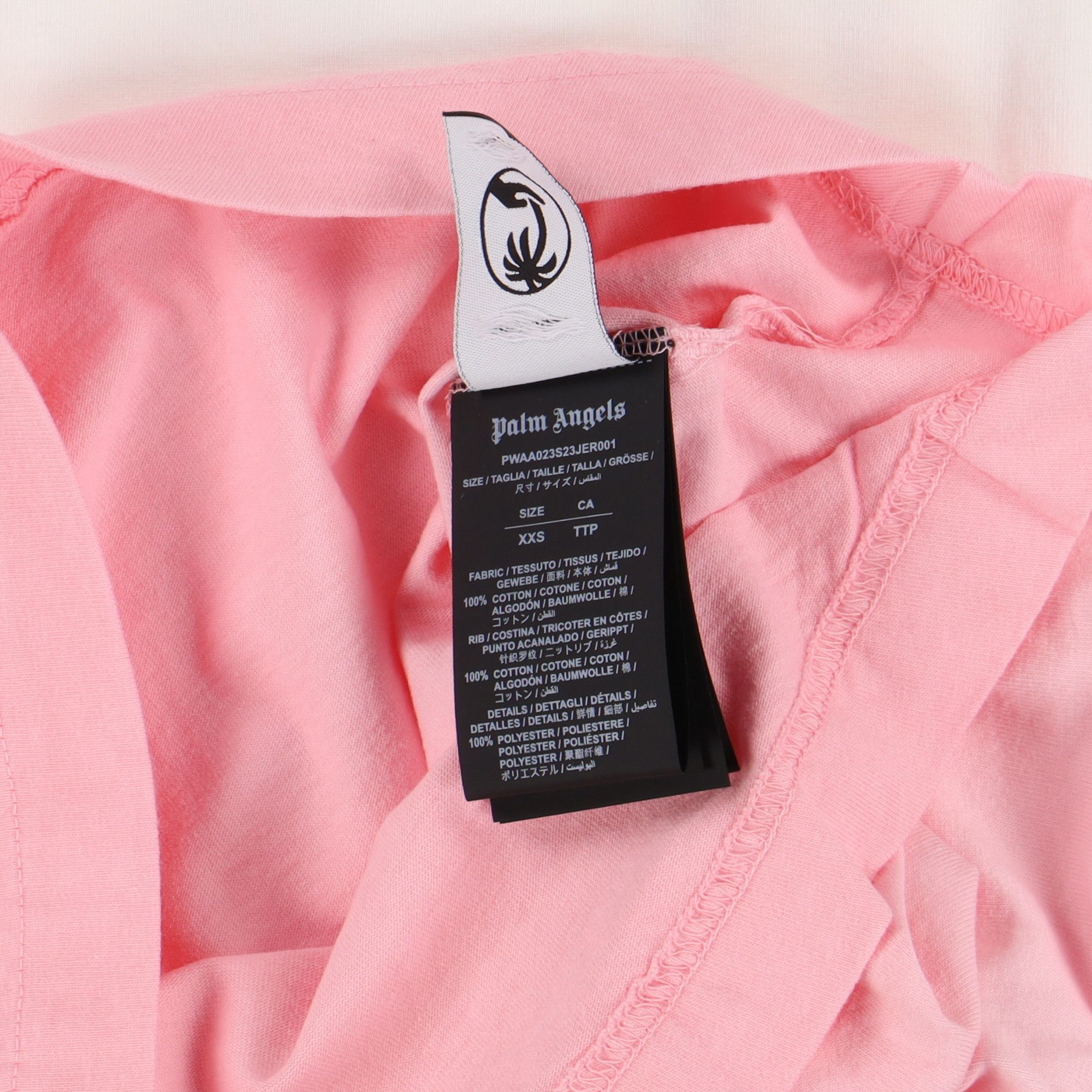 Palm Angels Pink Gradient Back Logo Oversized T-shirt Size XXS / US 00 / IT 34 - 7 Thumbnail