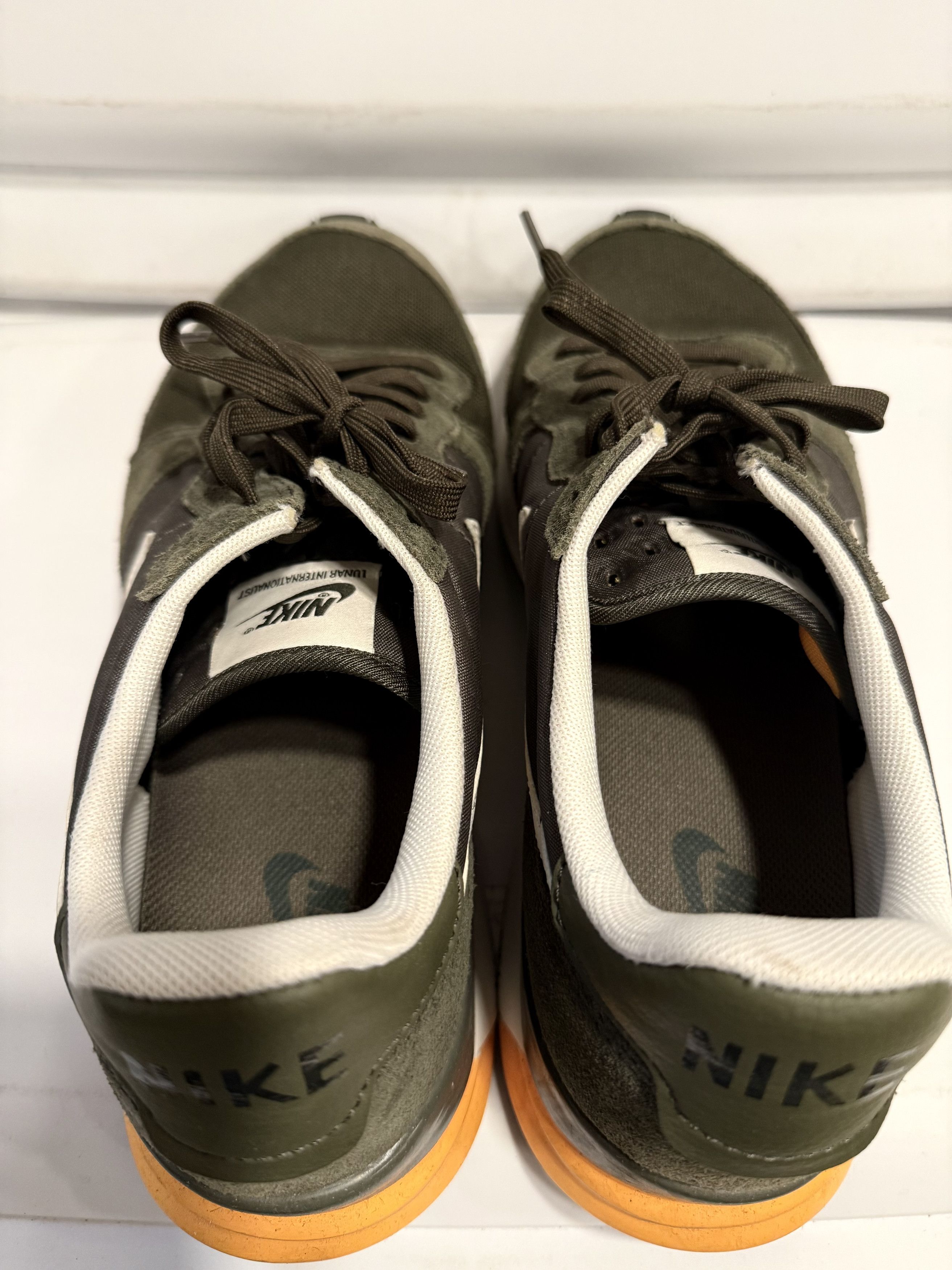 Nike Nike Lunar Internationalist Khaki Olive White Orange Sneaker Size US 10 / EU 43 - 2 Thumbnail
