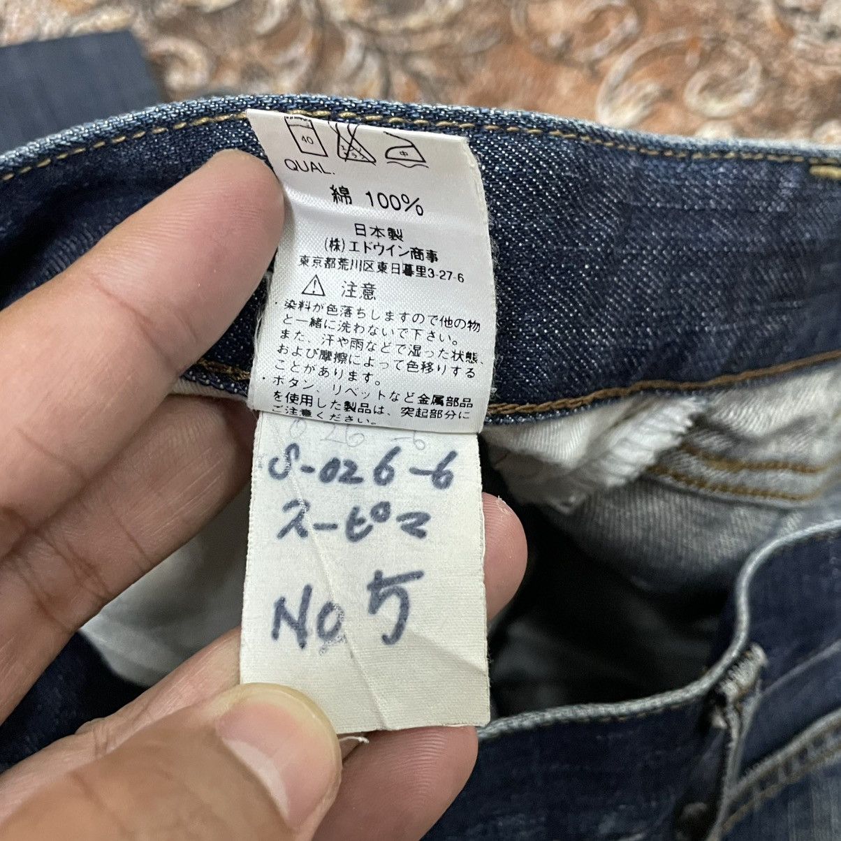 Edwin 🔥Vintage Edwin 503 Stoned Washed Ripped Distress Denim Jeans Size US 31 - 15 Thumbnail