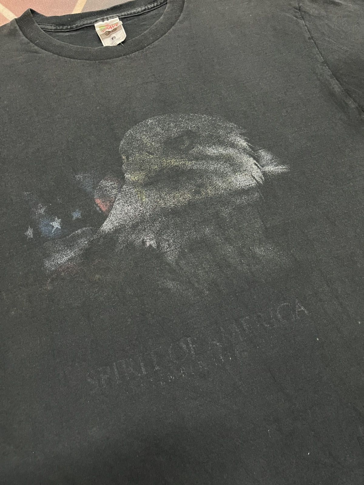 American Edition 💥Sunfaded TRUE VINTAGE 90s Spirit Of America Falcon Eagle Size US L / EU 52-54 / 3 - 3 Thumbnail