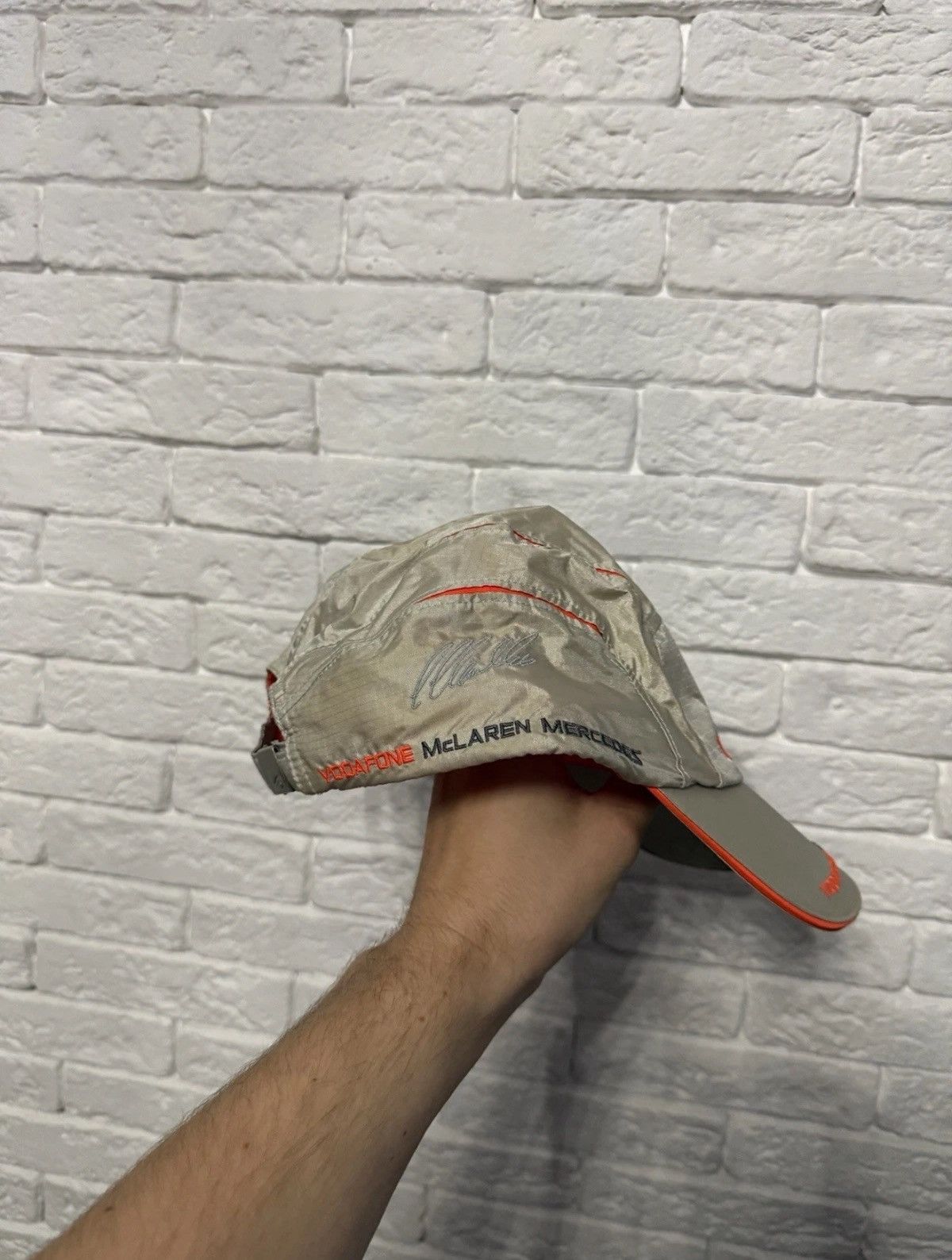 Malcolm McLaren McLaren Mercedes Vodafon Cap Lewis Hamilton F1 Cap Gold Hat Size ONE SIZE - 2 Thumbnail