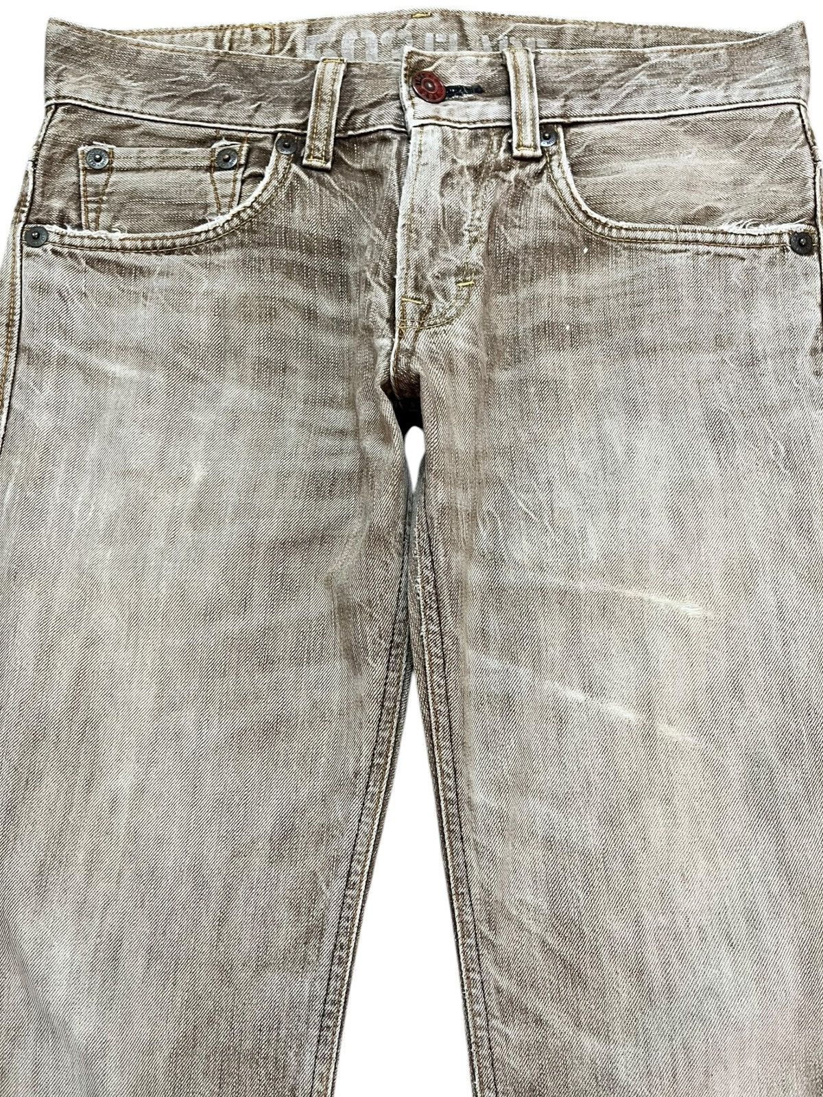 Edwin Vintage Edwin 503 Flare Grunge Whiskers Art Denim Size US 31 - 2 Thumbnail