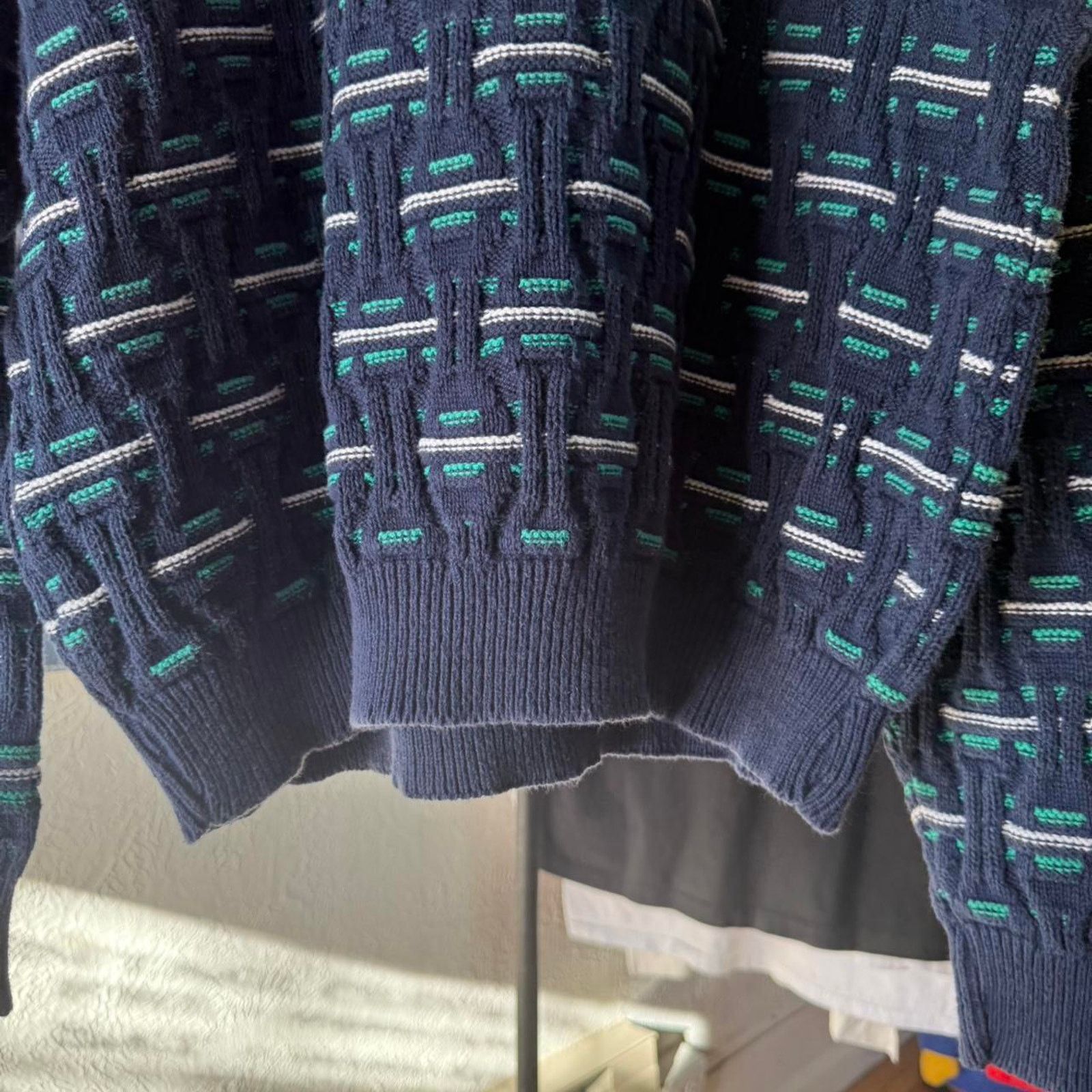 Vintage Vintage 90s Patterned Knit Sweater Size US XL / EU 56 / 4 - 5 Thumbnail