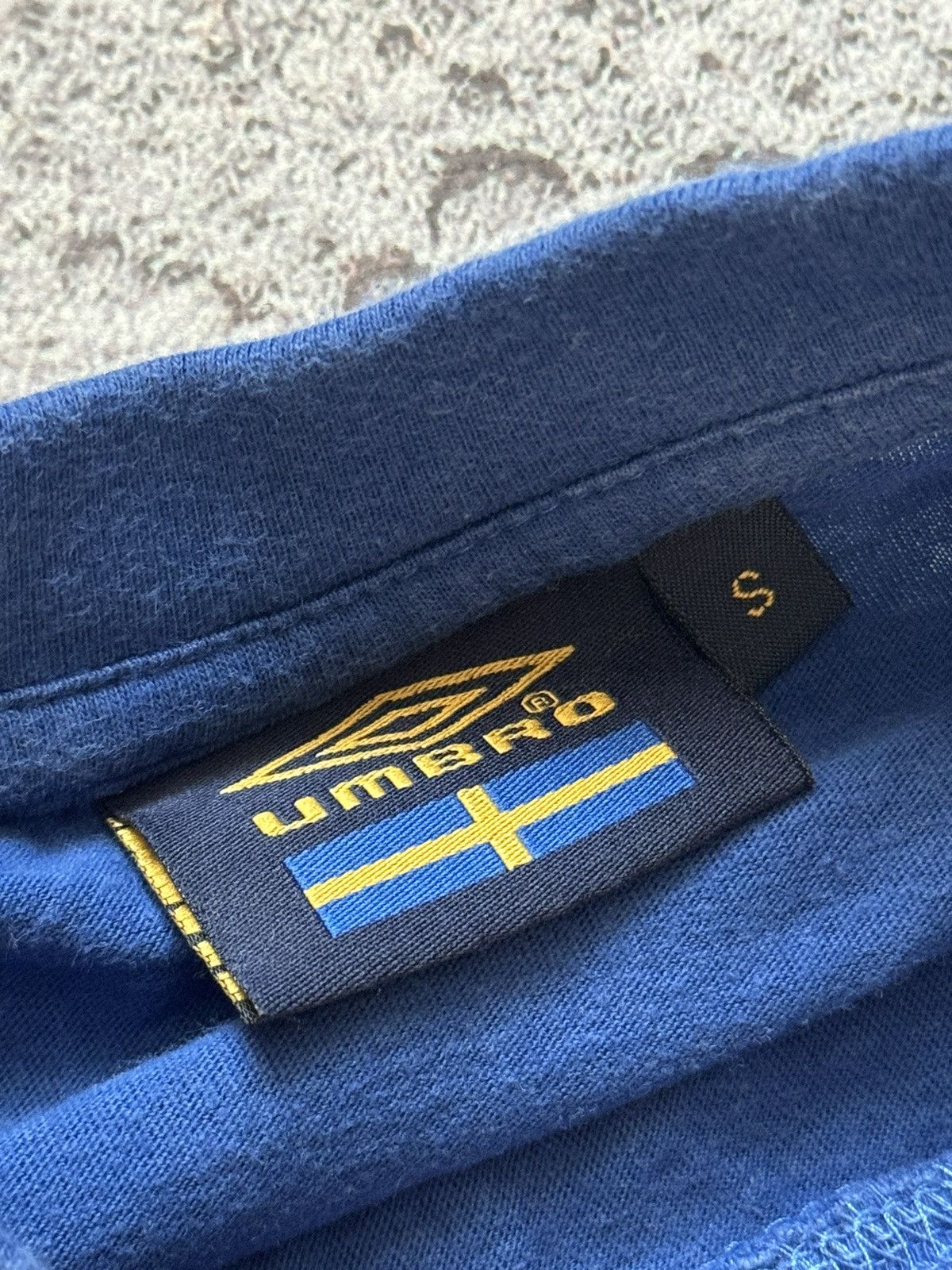 Umbro × Vintage Umbro S Sweden 🇸🇪 SVFF svenska tee T-shirt polo jersey Size US S / EU 44-46 / 1 - 8 Thumbnail