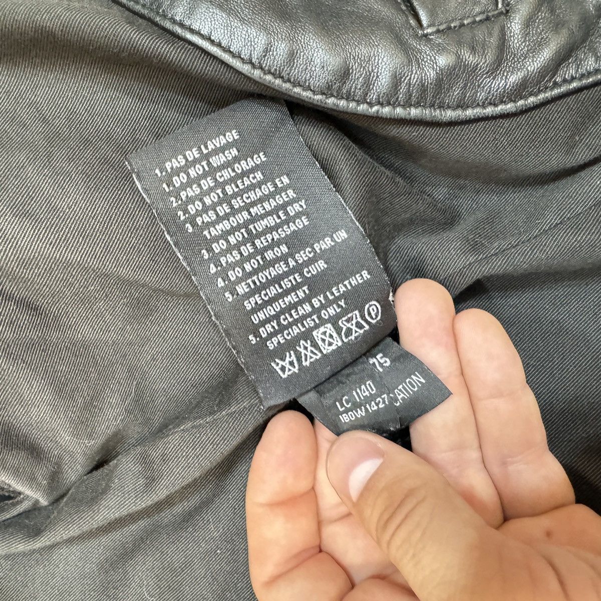Schott Schott Mens Black Biker Jacket M size Size US M / EU 48-50 / 2 - 18 Thumbnail