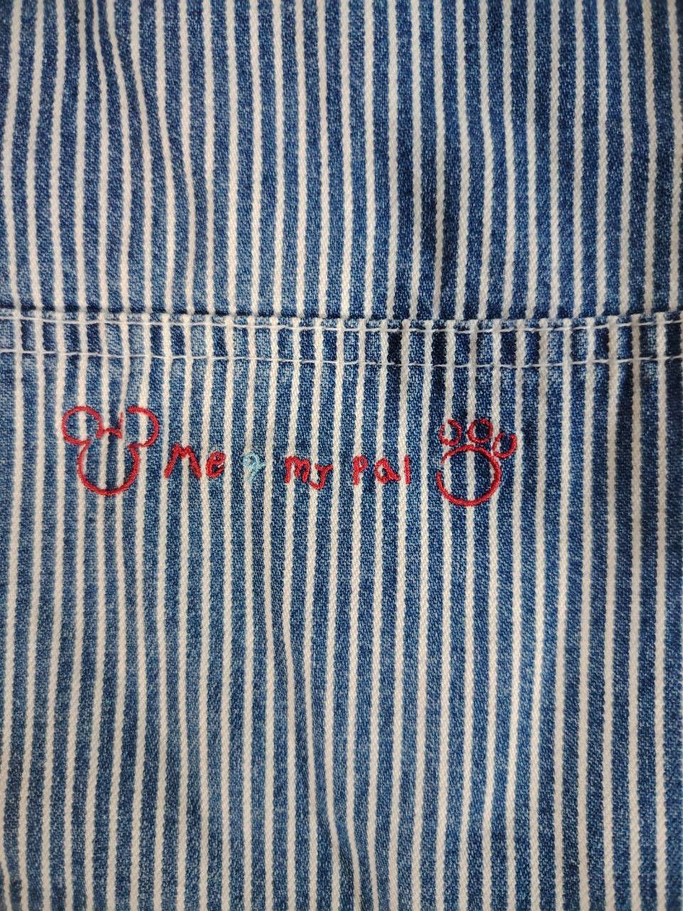 Disney Vintage 90s Disney Store Hickory Stripe Carpenter Pants Size US 30 / EU 46 - 4 Thumbnail