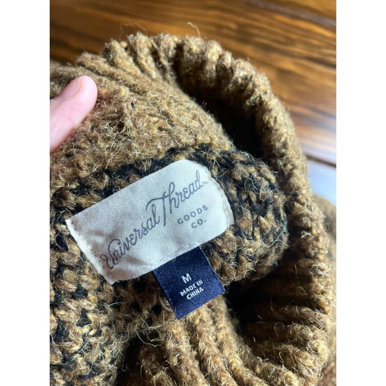 Vintage Universal Thread Sweater Women's Size Medium Brown Black Cheetah print Size M / US 6-8 / IT 42-44 - 5 Thumbnail