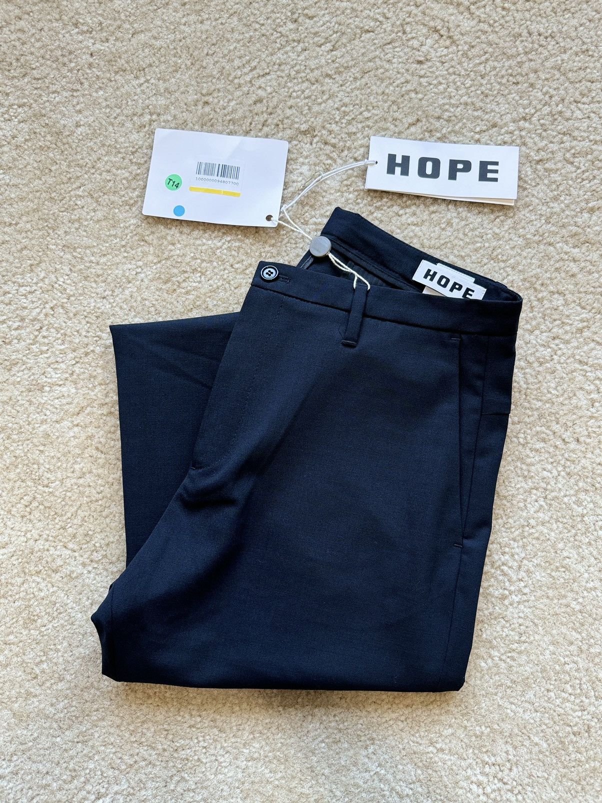 Hope Stockholm New “Krissy” Trouser Wool Blend Dark Navy
