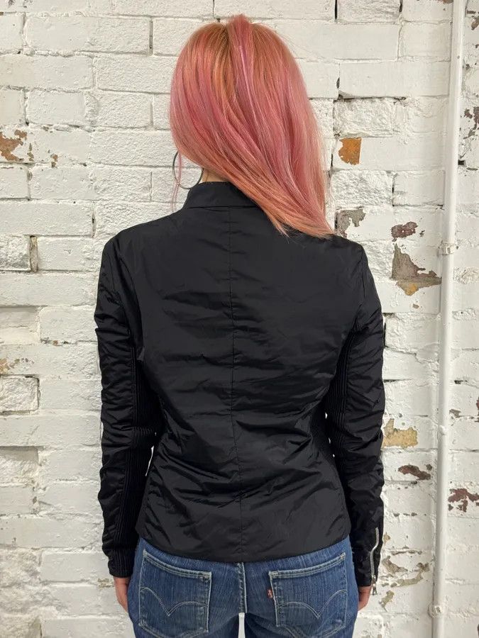 Prada SS2008 Prada Black Wrapped Multi Zips Nylon Jacket Size S / US 4 / IT 40 - 3 Thumbnail