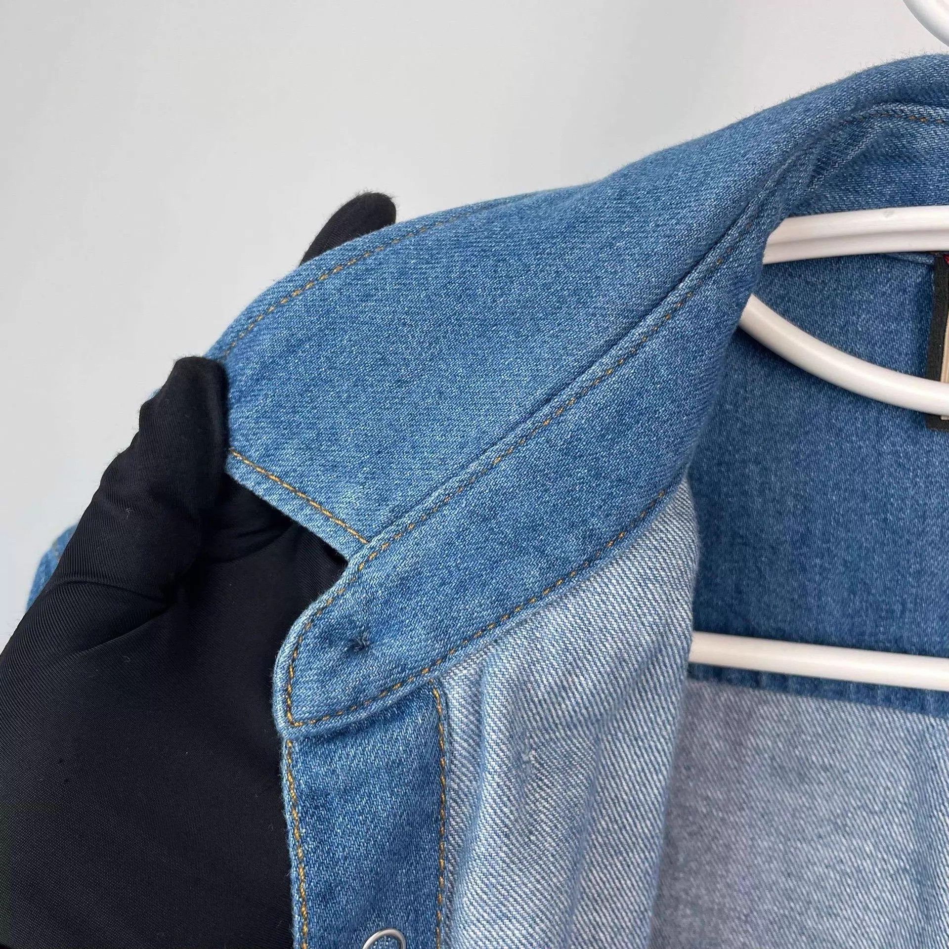 Gucci Gucci denim short-sleeve blue jacket 46 Size US S / EU 44-46 / 1 - 6 Thumbnail