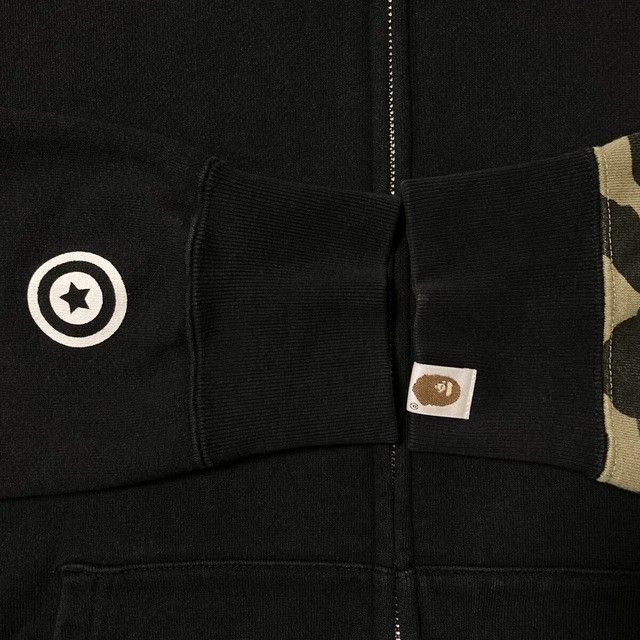Bape BAPE CAMO × Black shark shark full zip hoodie a bathing ape Size US L / EU 52-54 / 3 - 7 Thumbnail