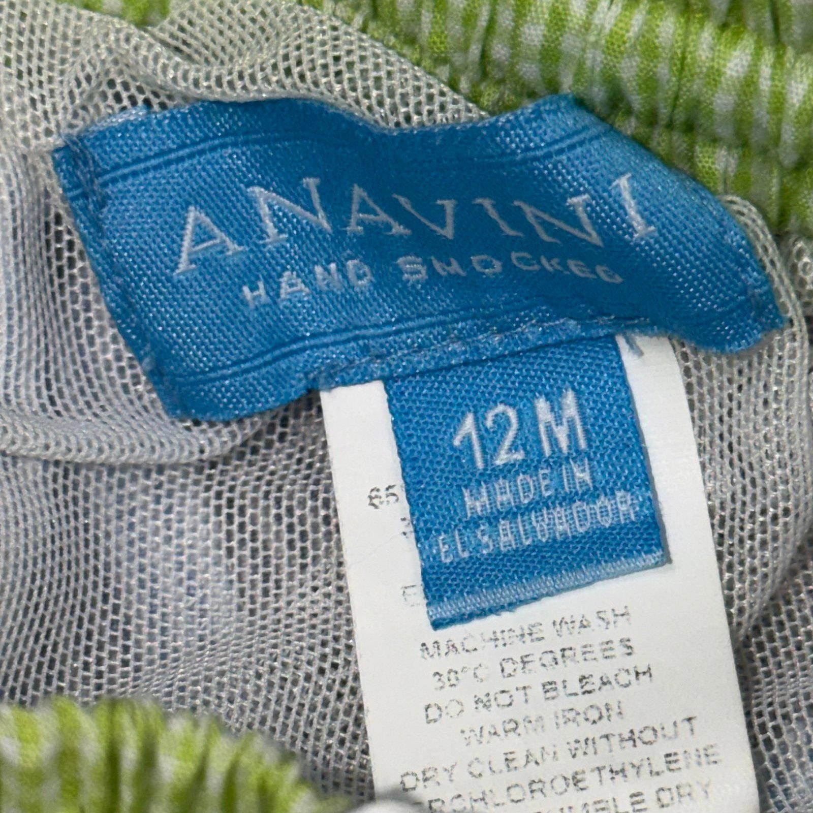 Other Anavini 12 Month Hand Smocked Shorts with Embroidered Trucks Size US 26 / EU 42 - 5 Thumbnail