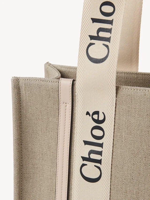 Chloe o1loc1c1024 Size: OS / Woody Mini Tote in White Beige Size ONE SIZE - 6 Thumbnail