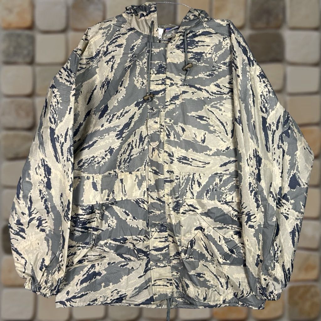 Vintage Digital Camo Jacket Cargo Pants Men Medium Full Zip Nylon PVC Coated Water Proof - Military Size US 31 - 1 Thumbnail