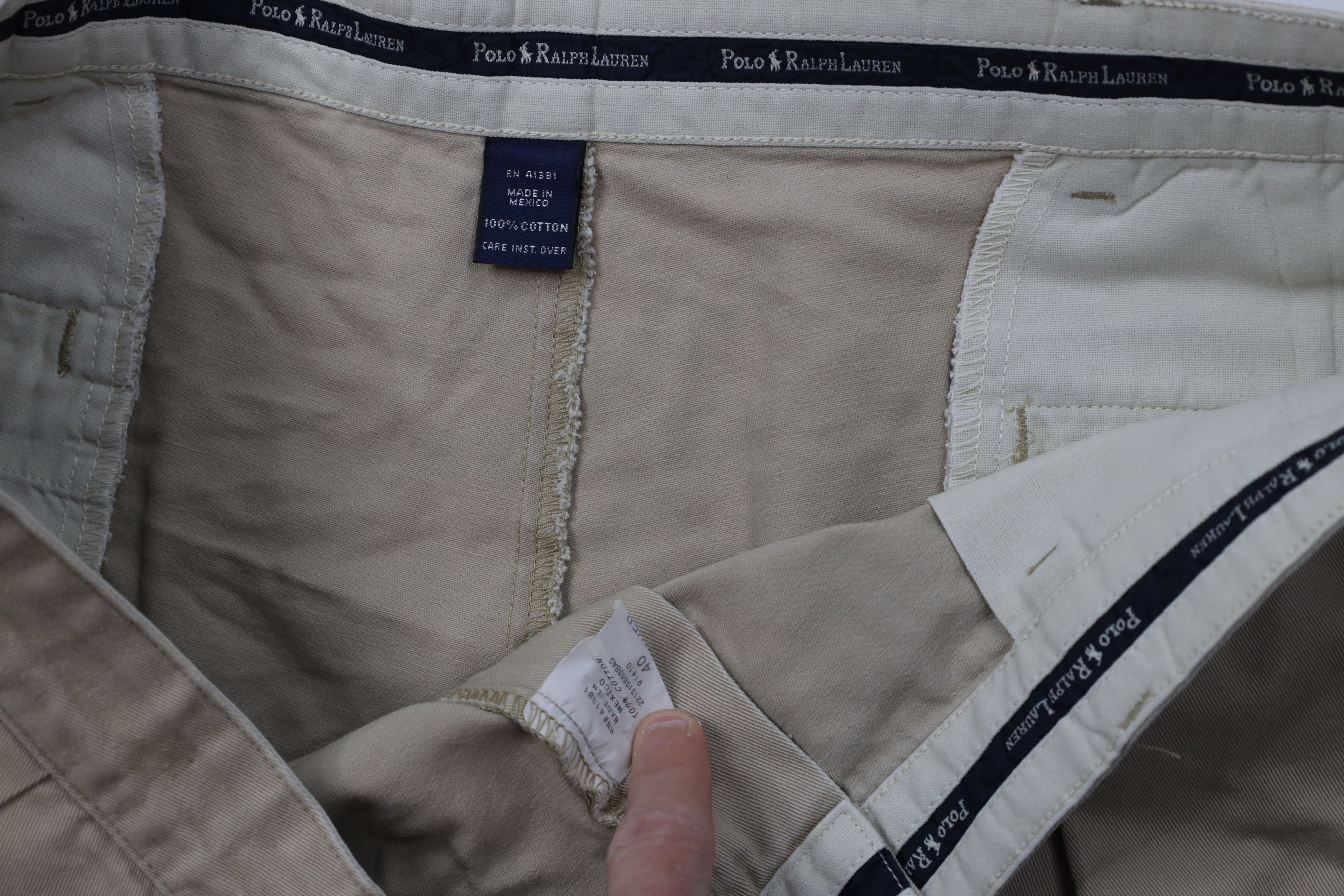 Ralph Lauren Vintage 90s Ralph Lauren Above Knee Chino Shorts Cotton Size US 40 / EU 56 - 7 Thumbnail