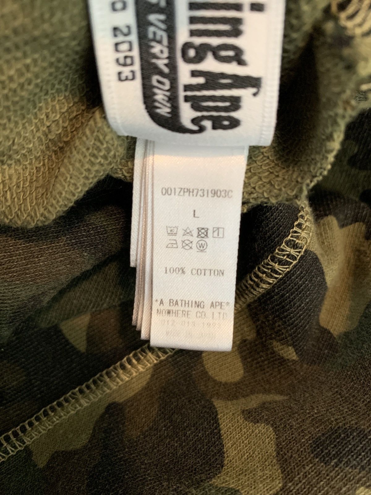Bape x OVO Woodland Camo Shark Reversible Full Zip Hoodie