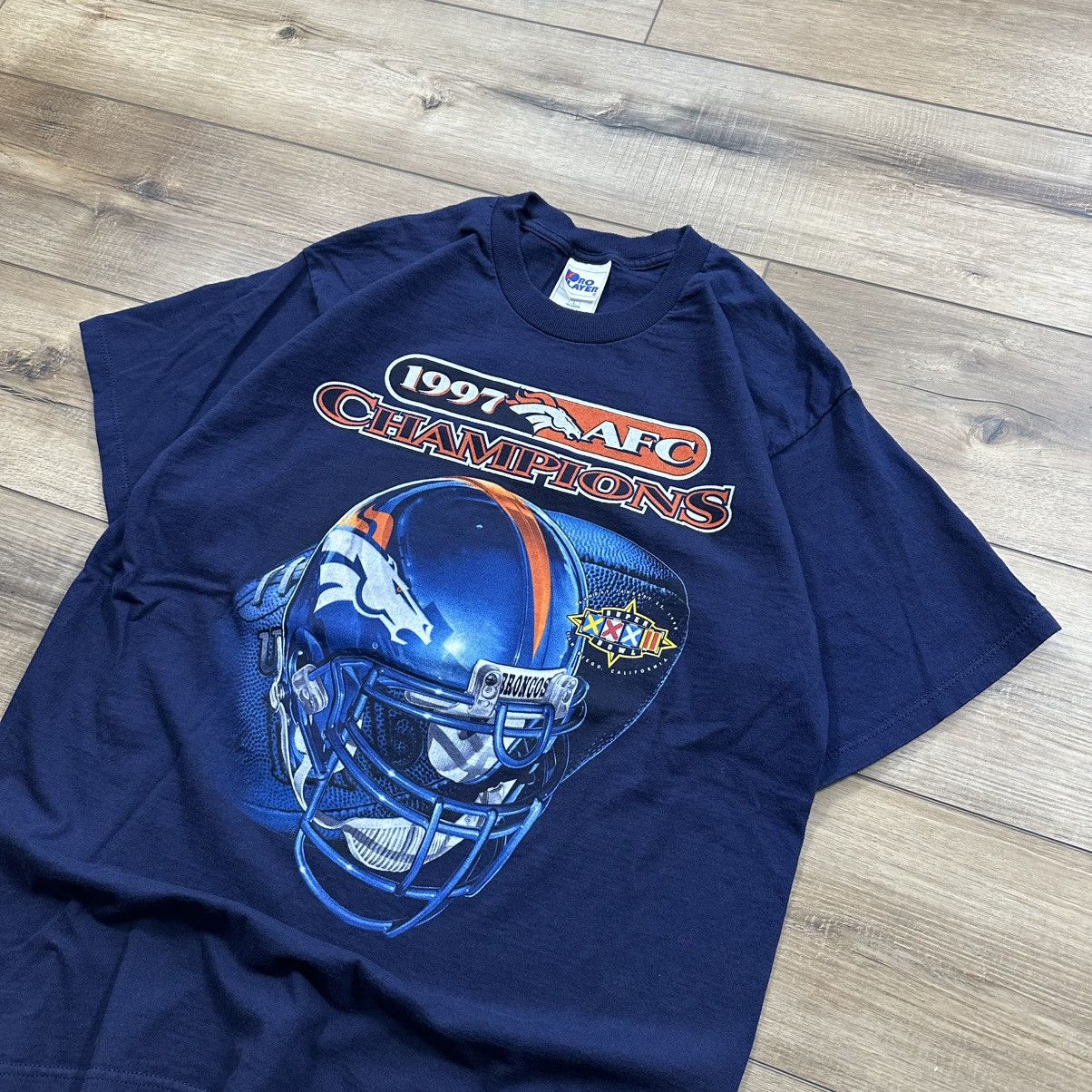 NFL 1997 Pro Player Denver Broncos AFC Champions Graphic Tee Size US L / EU 52-54 / 3 - 3 Thumbnail